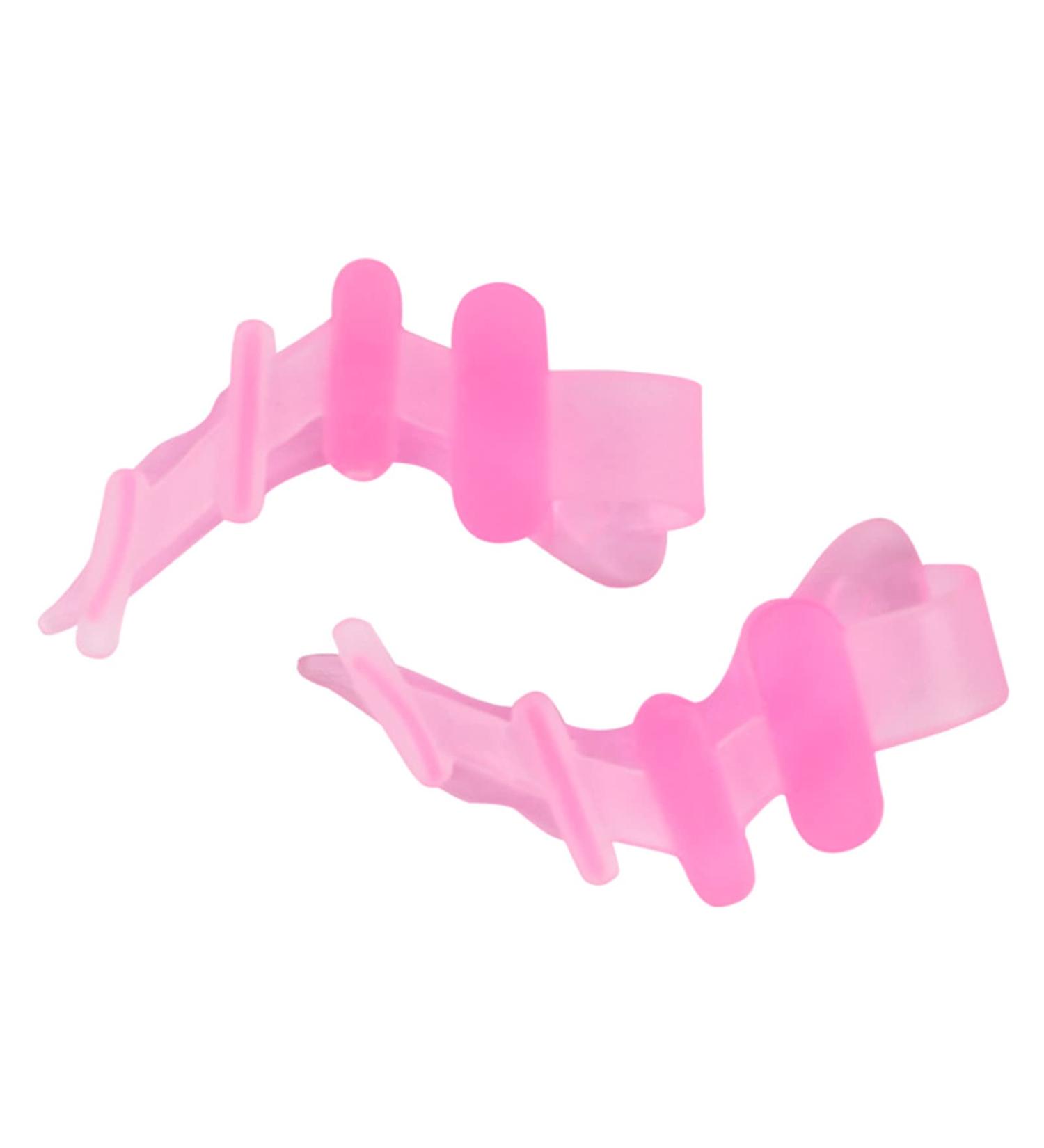 Straightener Silicone Toe Separators - Bunion Corrector & Hammer Toe Spacers for Foot Fitness - 1 Pair (Pink) | Men Women - Buy Online on GoSupps.com