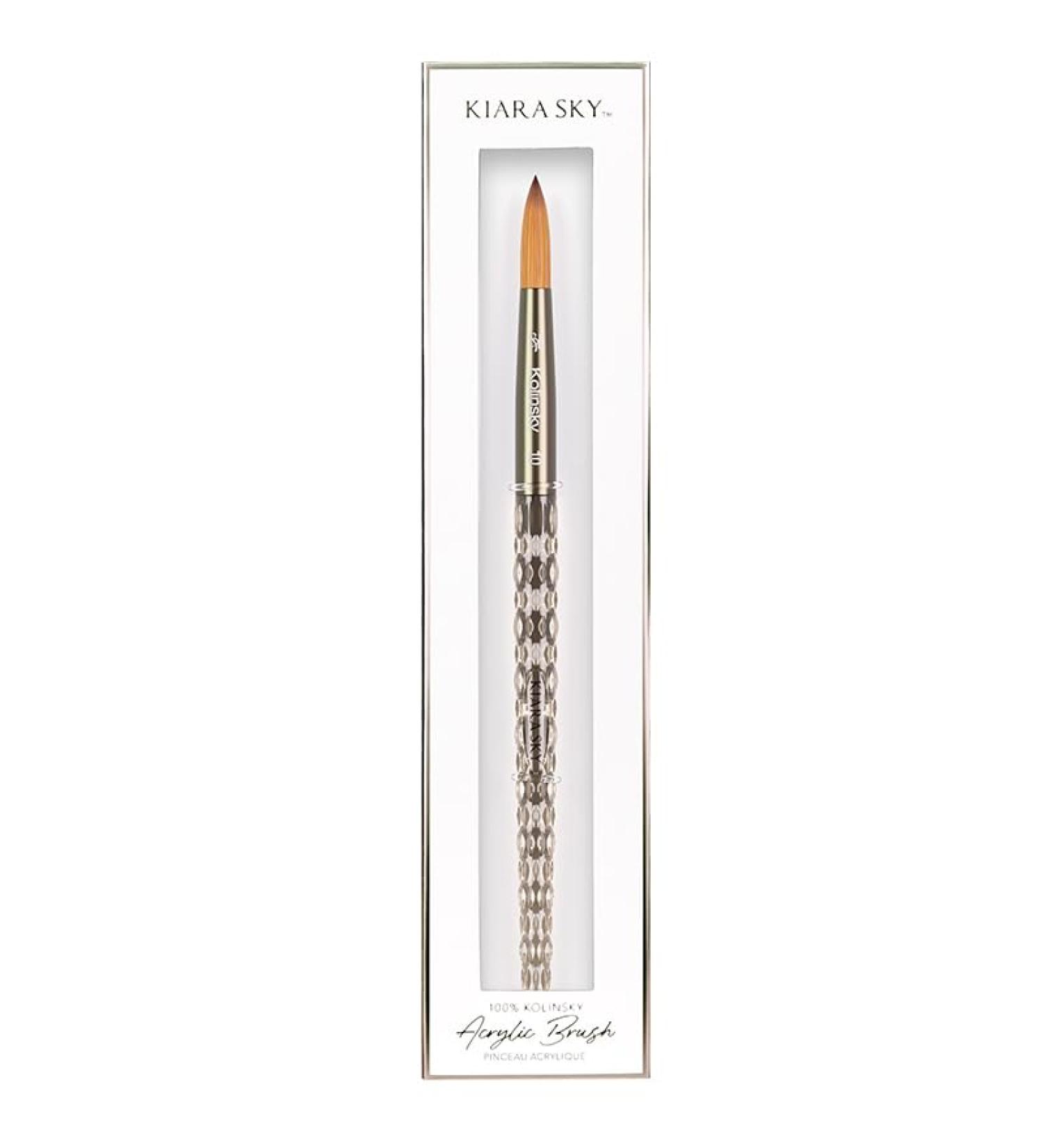 KIARA SKY Black Crystal Acrylic Nail Brush - Professional Kolinsky Nail Cleaner Tool for Women - 100% Handcrafted Long Lasting Nail Brush for Flawless Nails - Buy Online on GoSupps.com