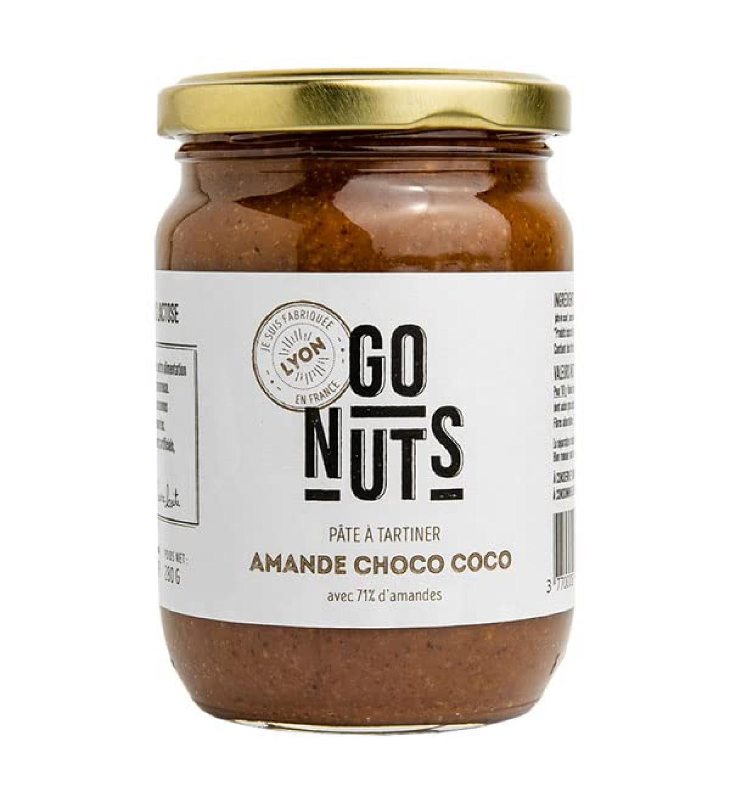 Go Nuts Almond Chocolate Coconut Spread 280g - Sold by Unit - Buy Online on GoSupps.com