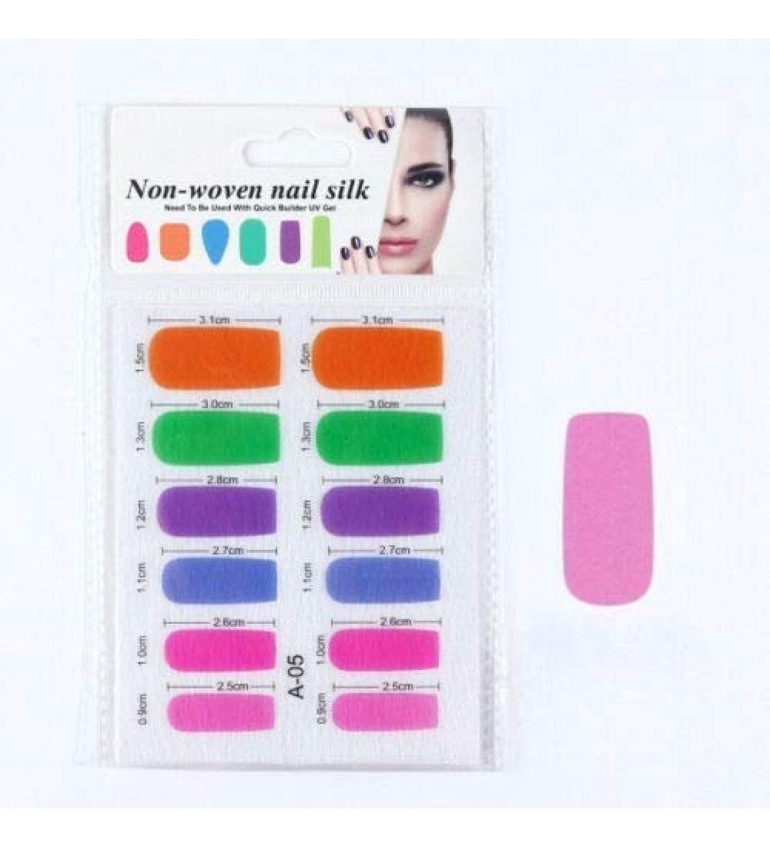 Buy Colorful Silk Wrap Nail Extension | Nail Repair Art Tool & Supplies | A05 - International Shipping Available - Buy Online on GoSupps.com