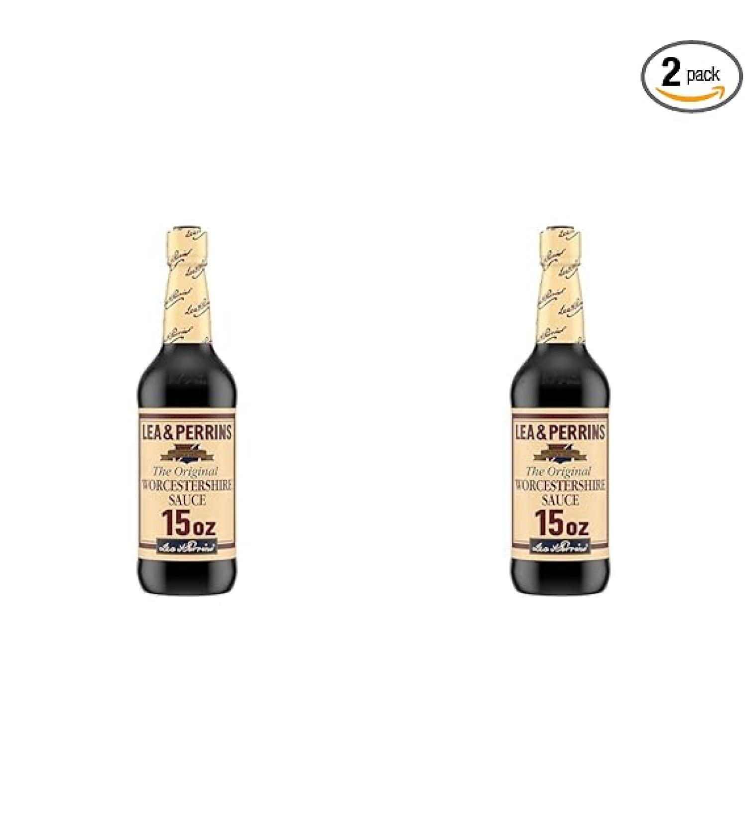 Lea & Perrins Original Worcestershire Sauce 15 fl oz Bottle - Pack of 2 - Buy Online on GoSupps.com