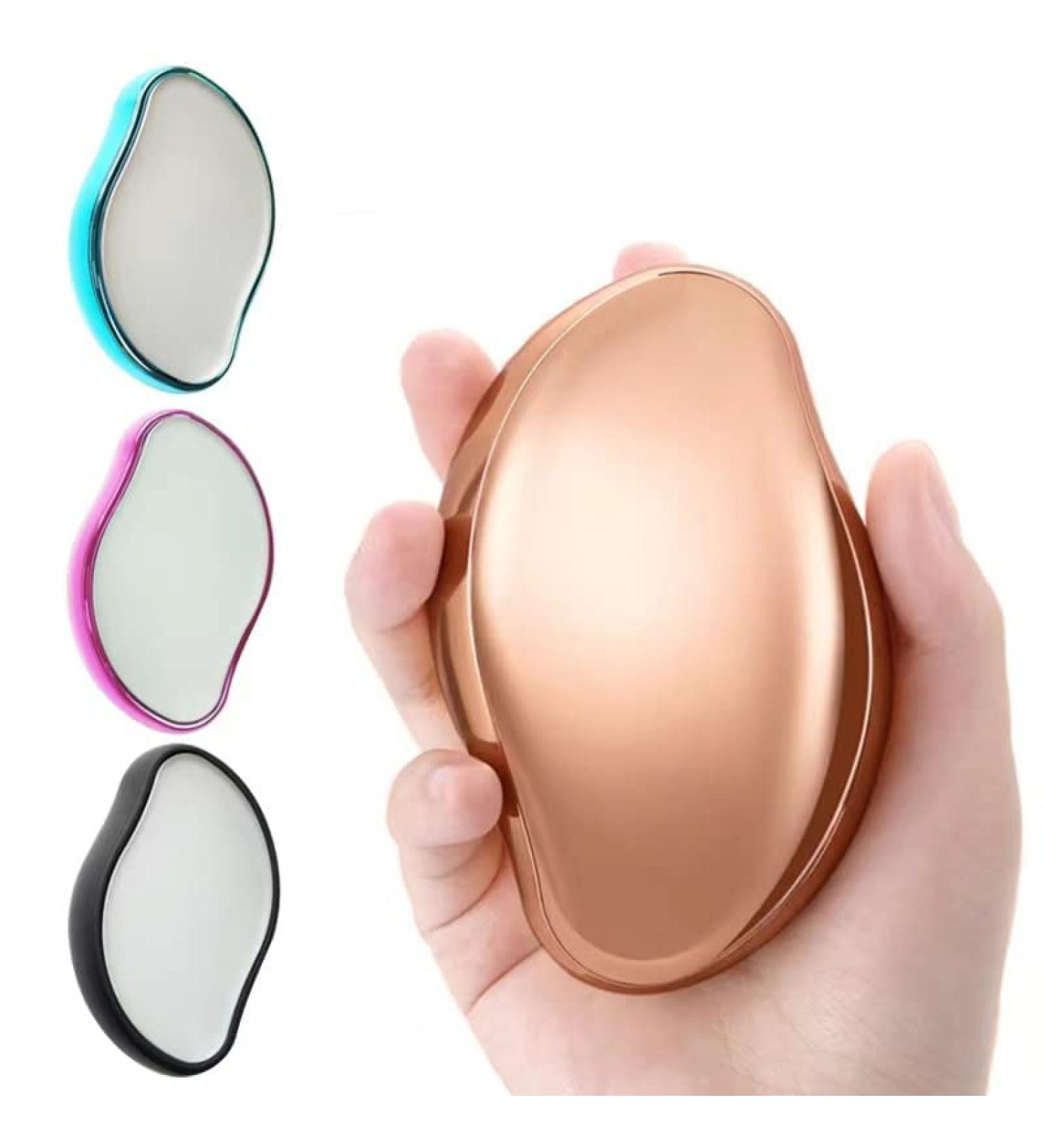 Crystal Hair Remover for Women and Men - Painless Exfoliation - Smooth Legs, Back, Arms - Rose Gold (1PC) - Buy Online on GoSupps.com