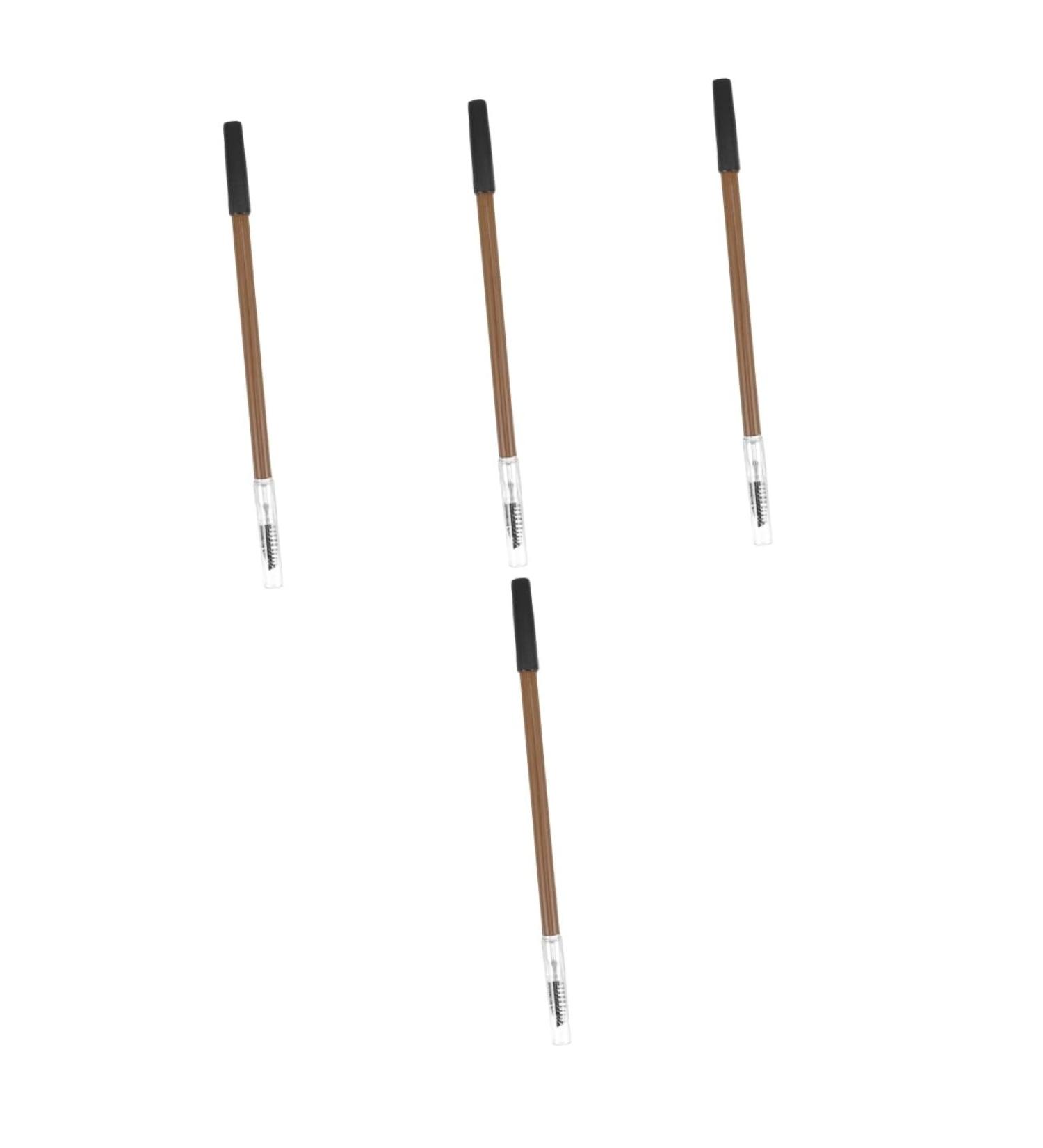 TOVINANNA Eyebrow Pencil 4pcs Wood Non-smudging Wooden Eyebrow Home for Pencil Women Portable Makeup Brow Pencil - Buy Online on GoSupps.com