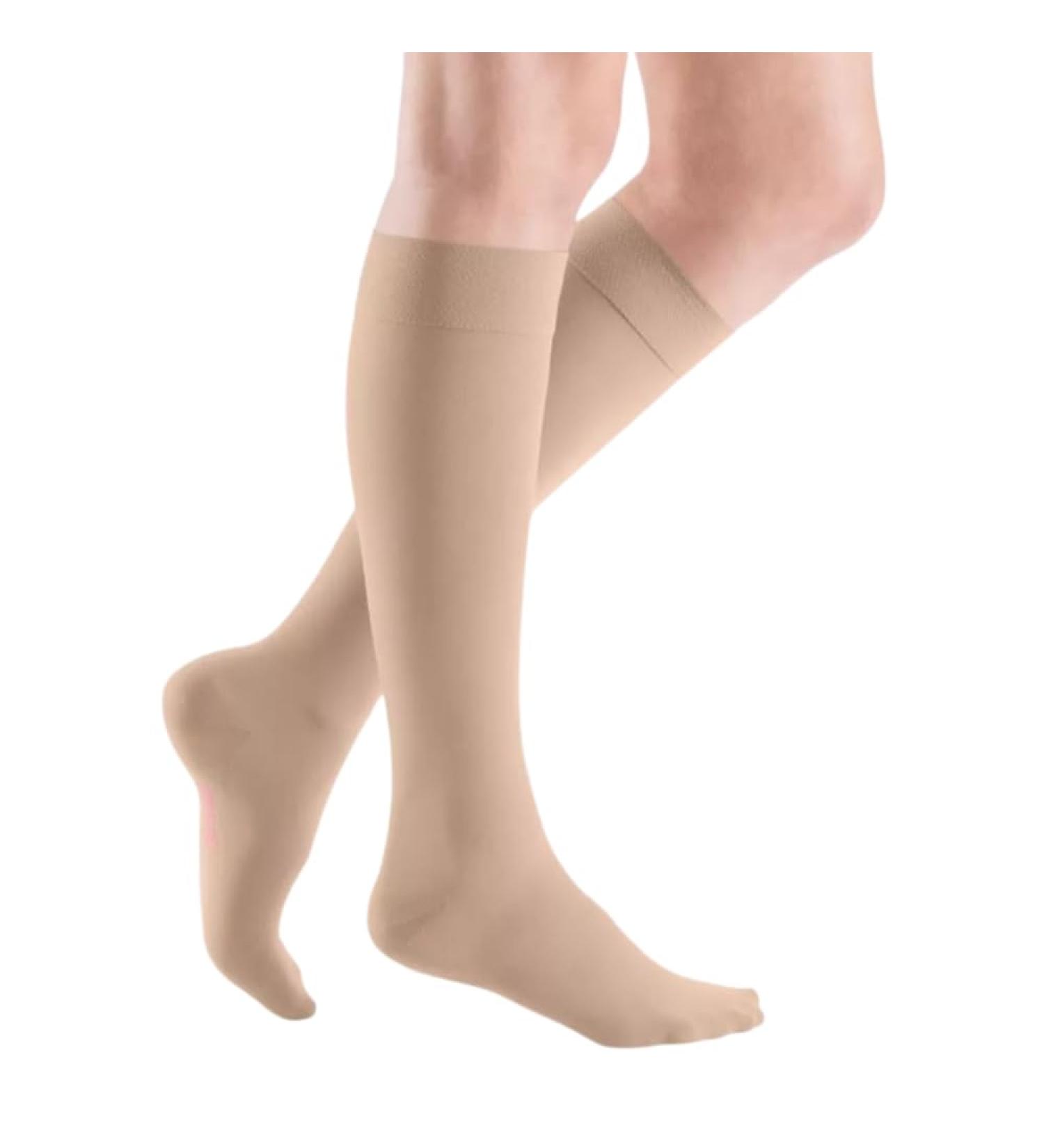 Medi Medive Elegance 024B016 Knee-Length Women's Compression Stockings CCL2 | Split Ligamer | Beige | Gr.VI Short - Optimal Support and Comfort - Buy Online on GoSupps.com