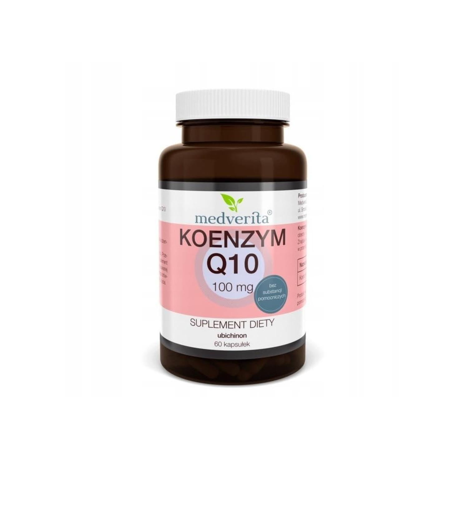 Medverita - Dietary Supplement - Coenzyme Q10 - Ubiquinone - 60 Capsules - Enough for 60 days