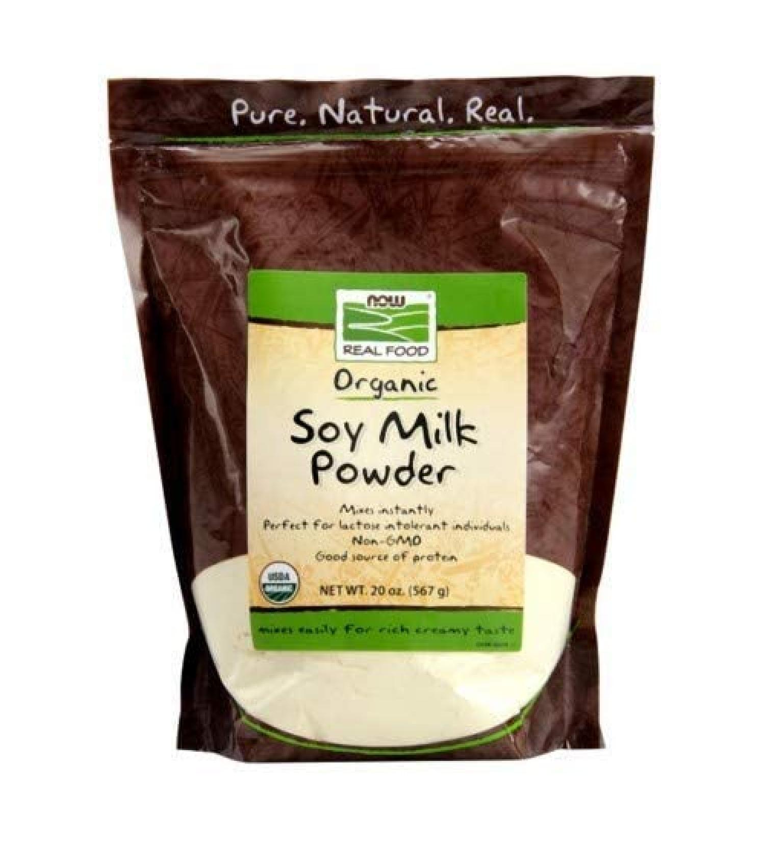 Soy Milk Powder (Instant), 20 oz by Now Foods (Pack of 2)