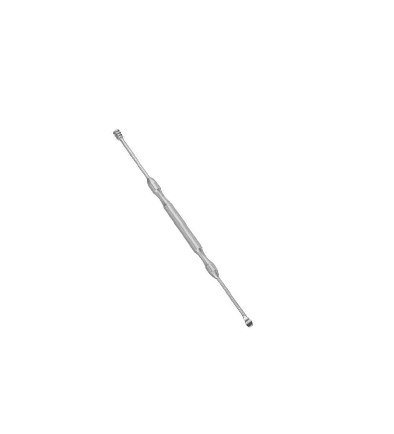 Rrunzfon Ear Wax Removal Tool Stainless Steel Earwax Non-Slip Ear Pick Spoon Curette Tweezers Cleaning (Silver) - Buy Online on GoSupps.com