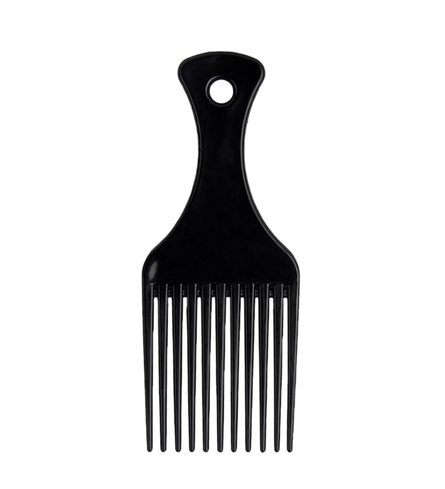 DAZISEN Afro Hair Comb - Wide Tooth Detangling Comb for Curly Hair - Black Plastic Afro Pick for Men and Women - Buy Online on GoSupps.com