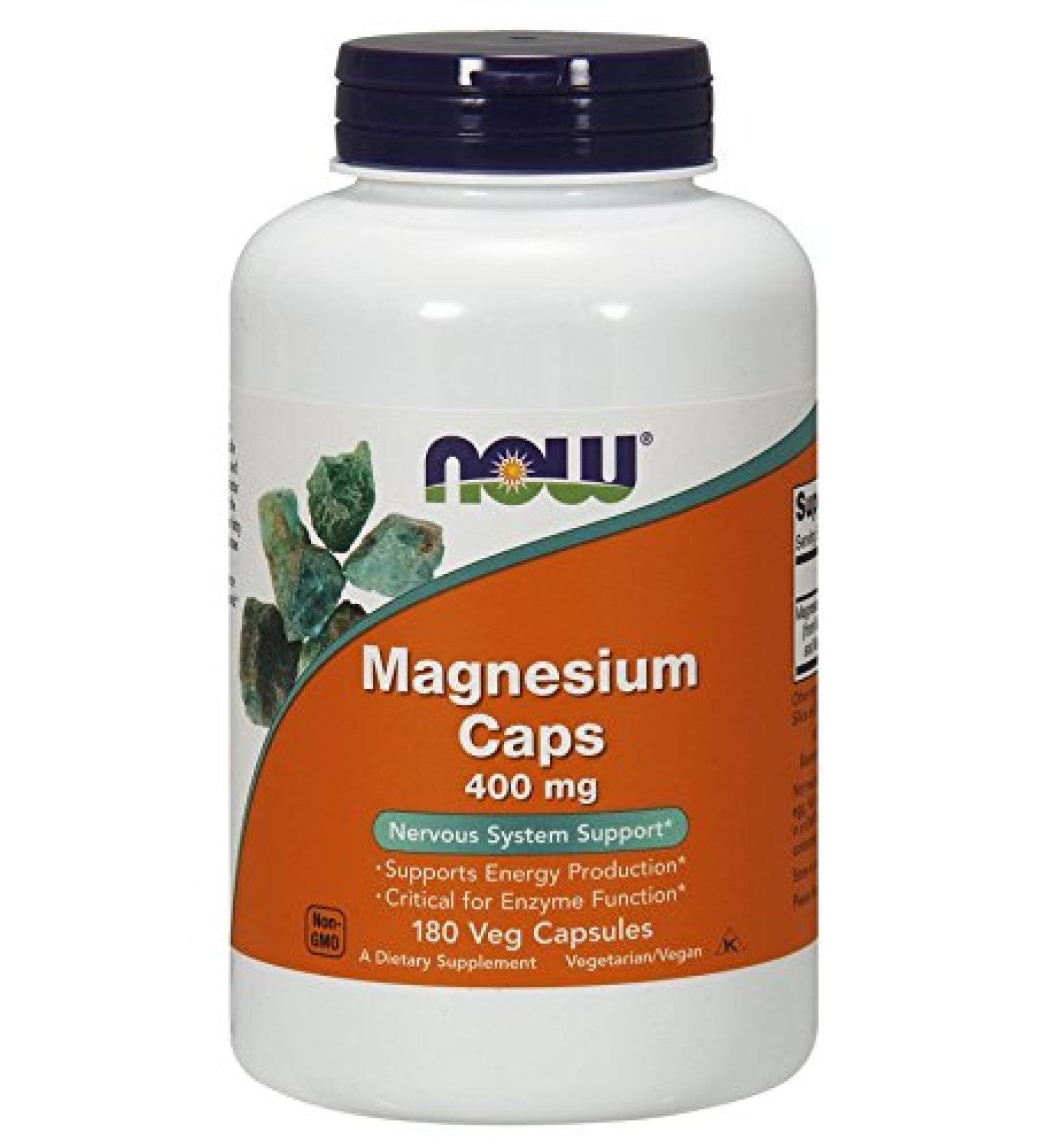 NOW Foods Magnesium Capsules 355 180 Count (Pack of 1)