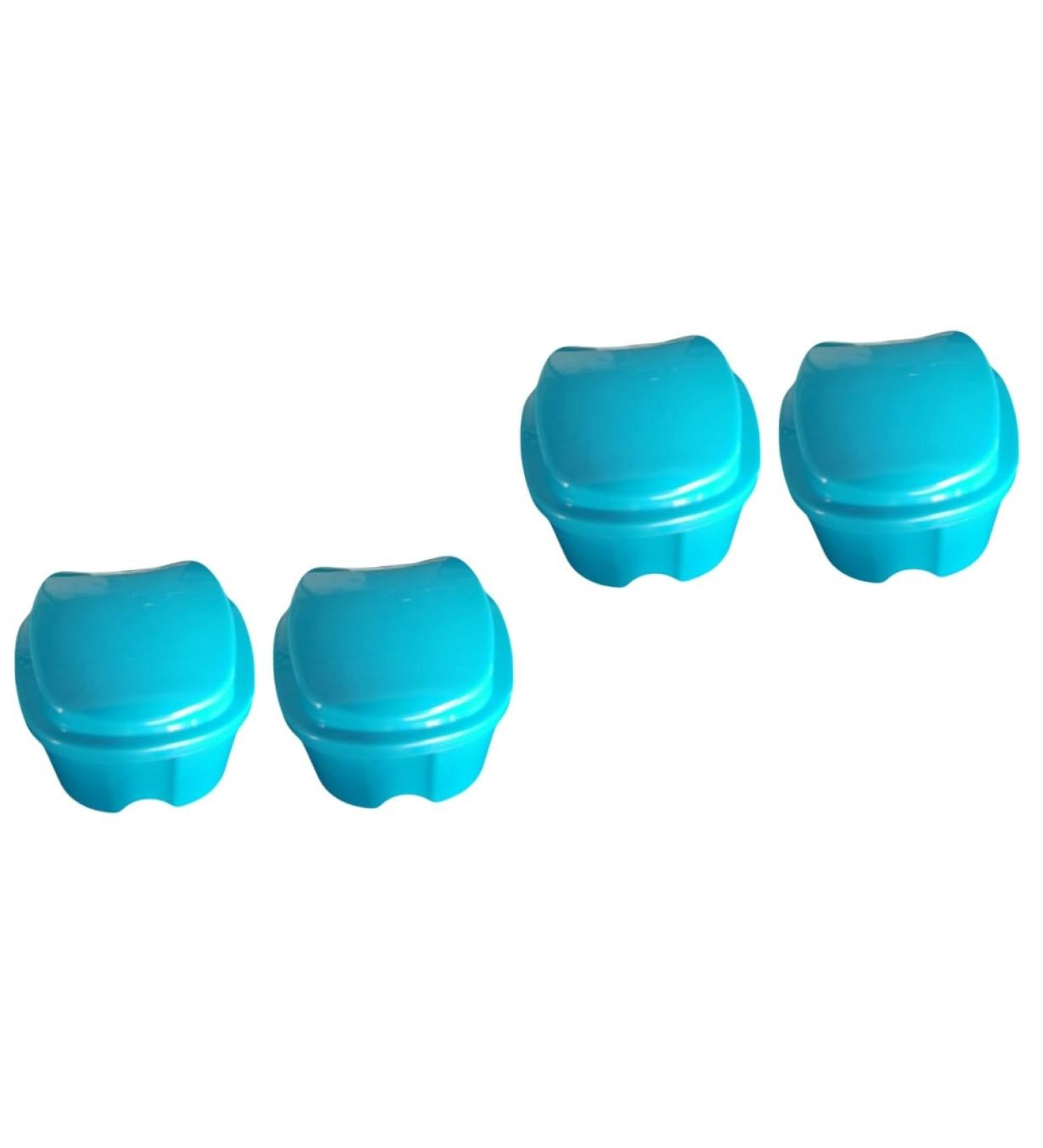 Lurrose 4-Piece Retainer Case Set - Secure Holder for False Teeth & Dentures Care | International Shipping Available - Buy Online on GoSupps.com