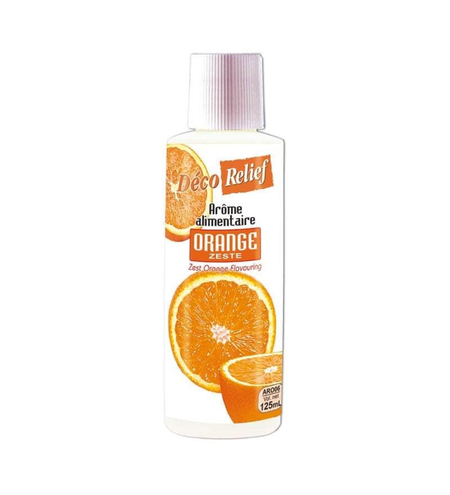 D co Relief - Orange Liquid Flavor 125ml - Food Flavor for Baking Cooking - Professional Ingredient