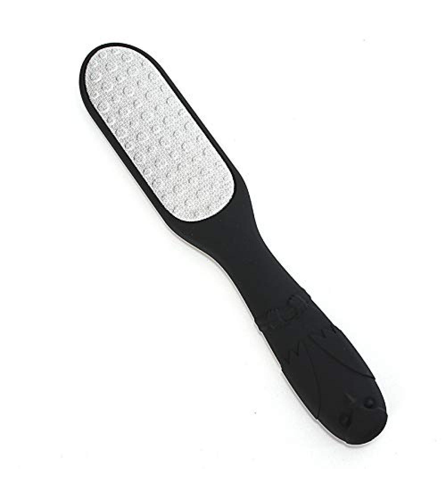 Grendly Pedicure Foot File Callus Remover Stainless Steel Foot Scraper Portable Rasp Colossal Foot Grater Scrubber Black - Buy Online on GoSupps.com