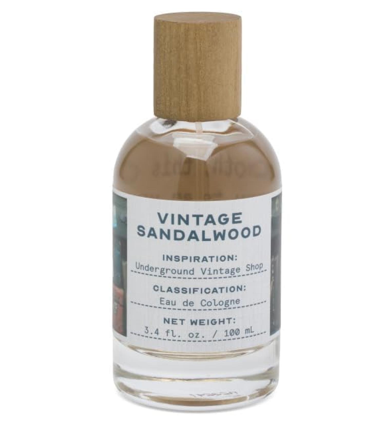 Tru Fragrance VINTAGE SANDALWOOD Eau de Cologne spray 3.4 fl oz