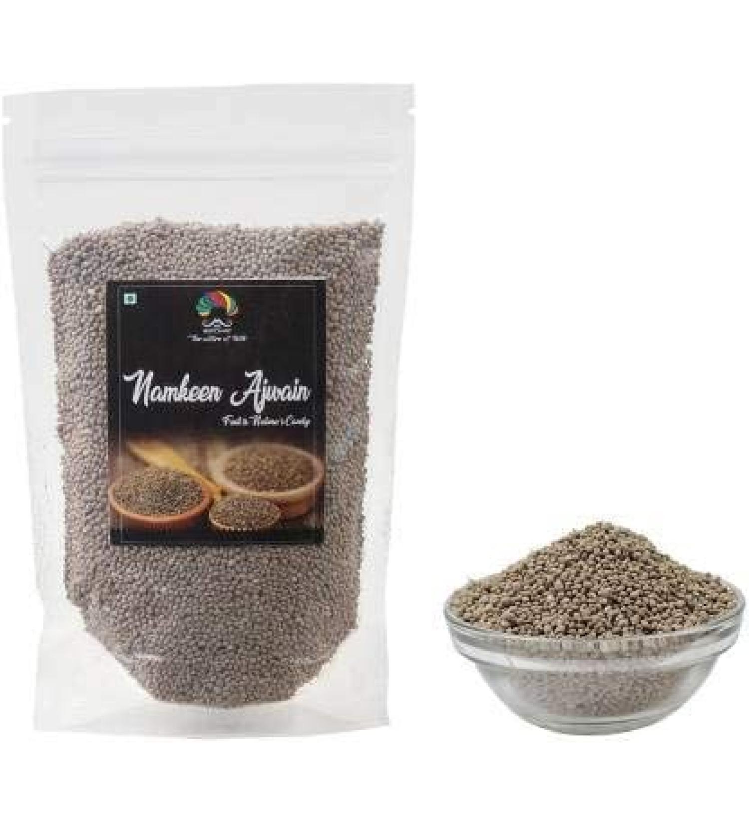 Mr Merchant Namkeen Ajwain Mukhwas Carom Seeds for Digestion 400 Grams_Packing May Vary