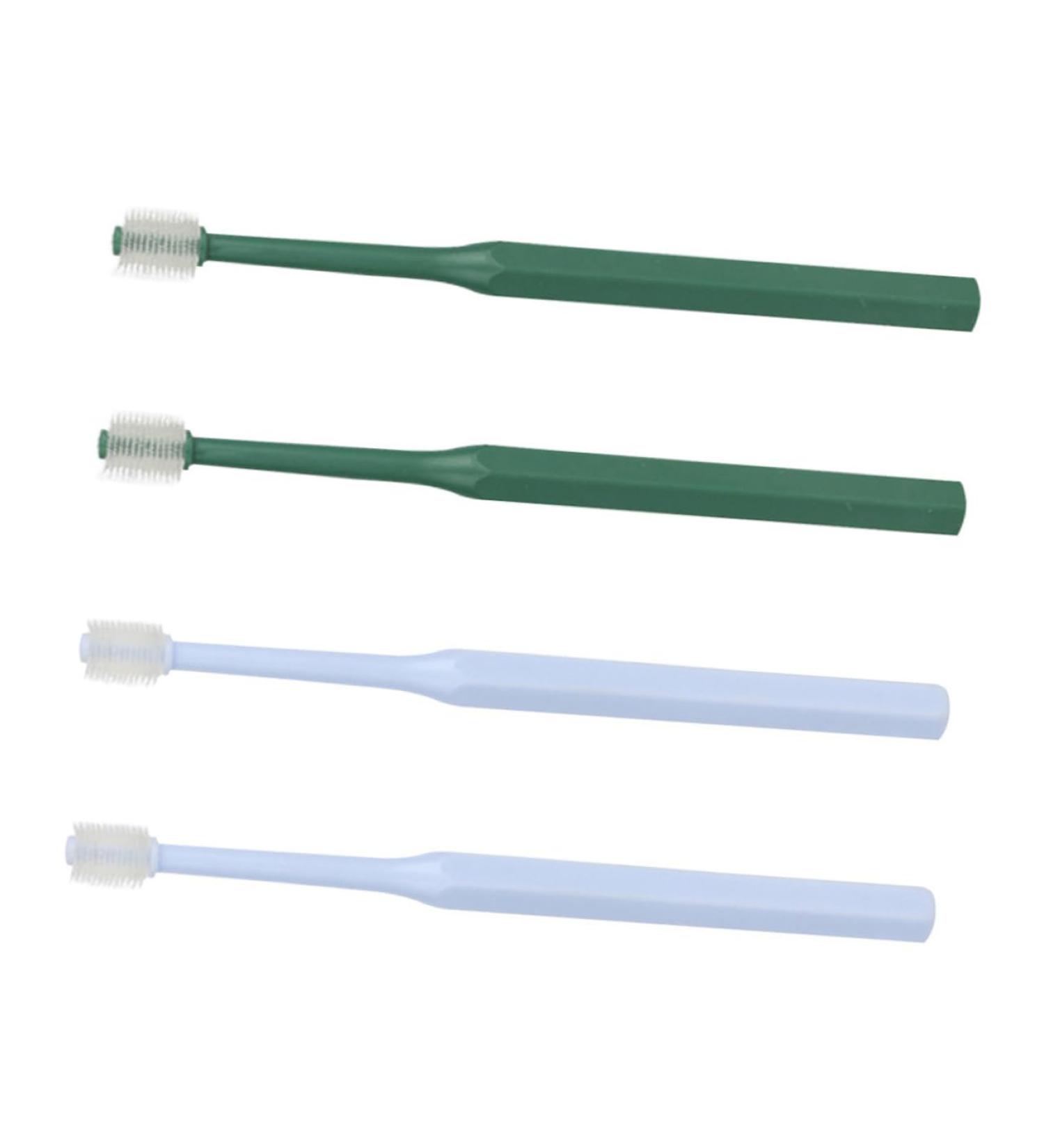 GRIRIW 4pcs Toothbrush Tufting Kit Pet Kitten Supplies Cat Toothpaste and Brush Kit Puppy Tufted Plastic - Buy Online on GoSupps.com
