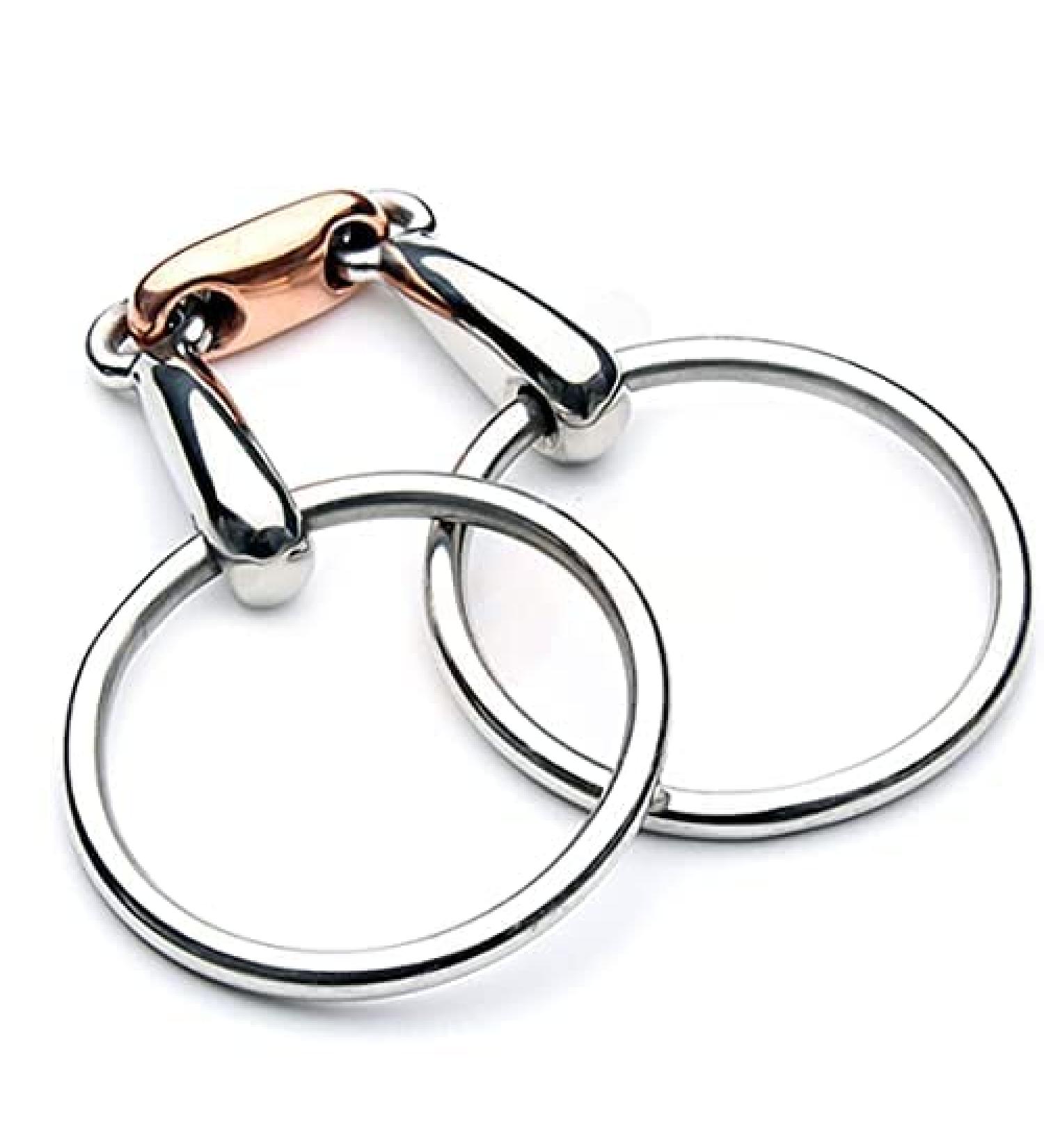 BOLDANI Loose Ring Snaffle O Ring English Happy Mouth Bit for Horses silver (5") - Buy Online on GoSupps.com