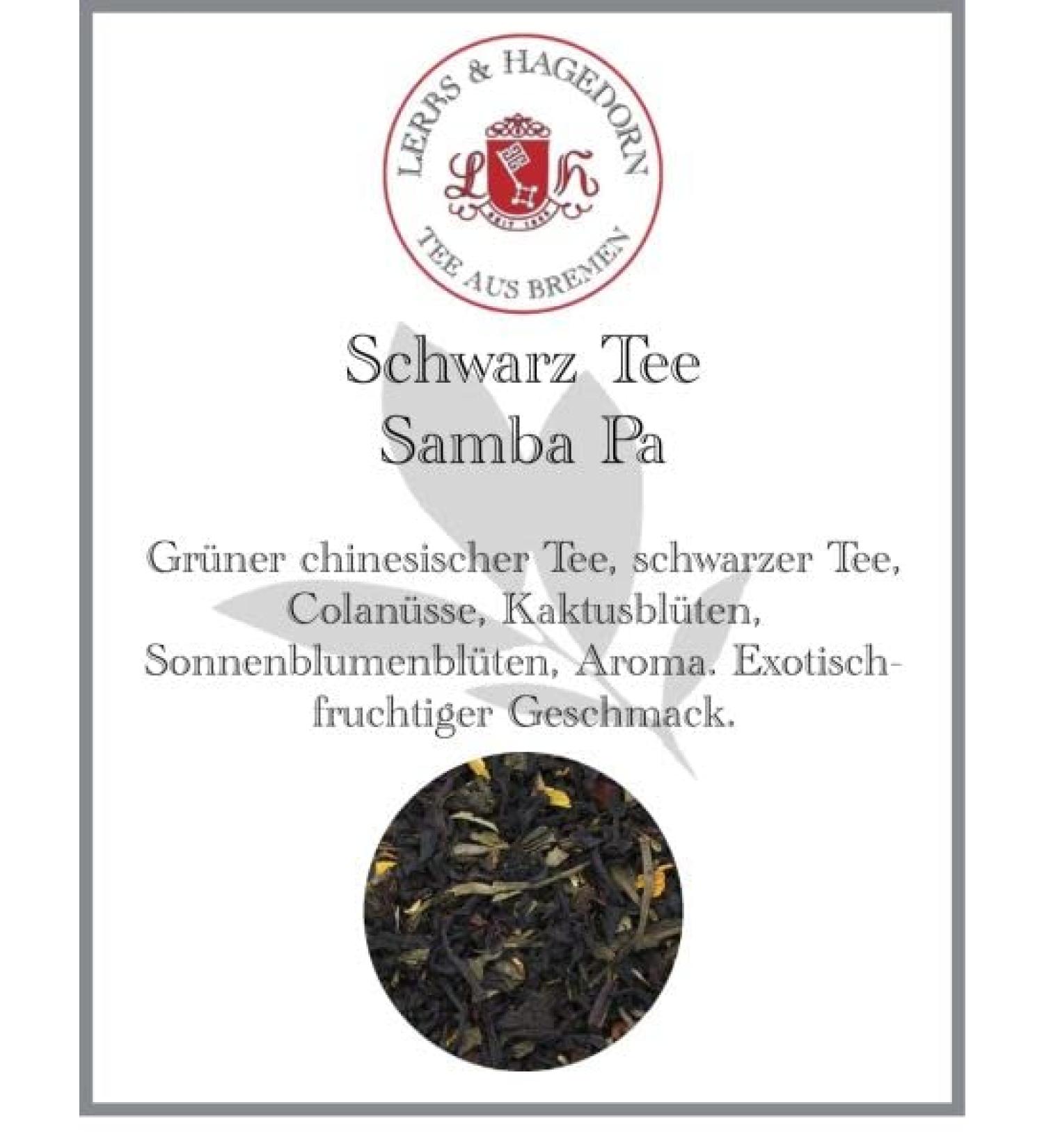 Lerbs & Hagedorn Lerbs & Hagedorn Samba Pa black tea | Exotic and fruity taste 250 g (approx. 20 liters) - Buy Online on GoSupps.com