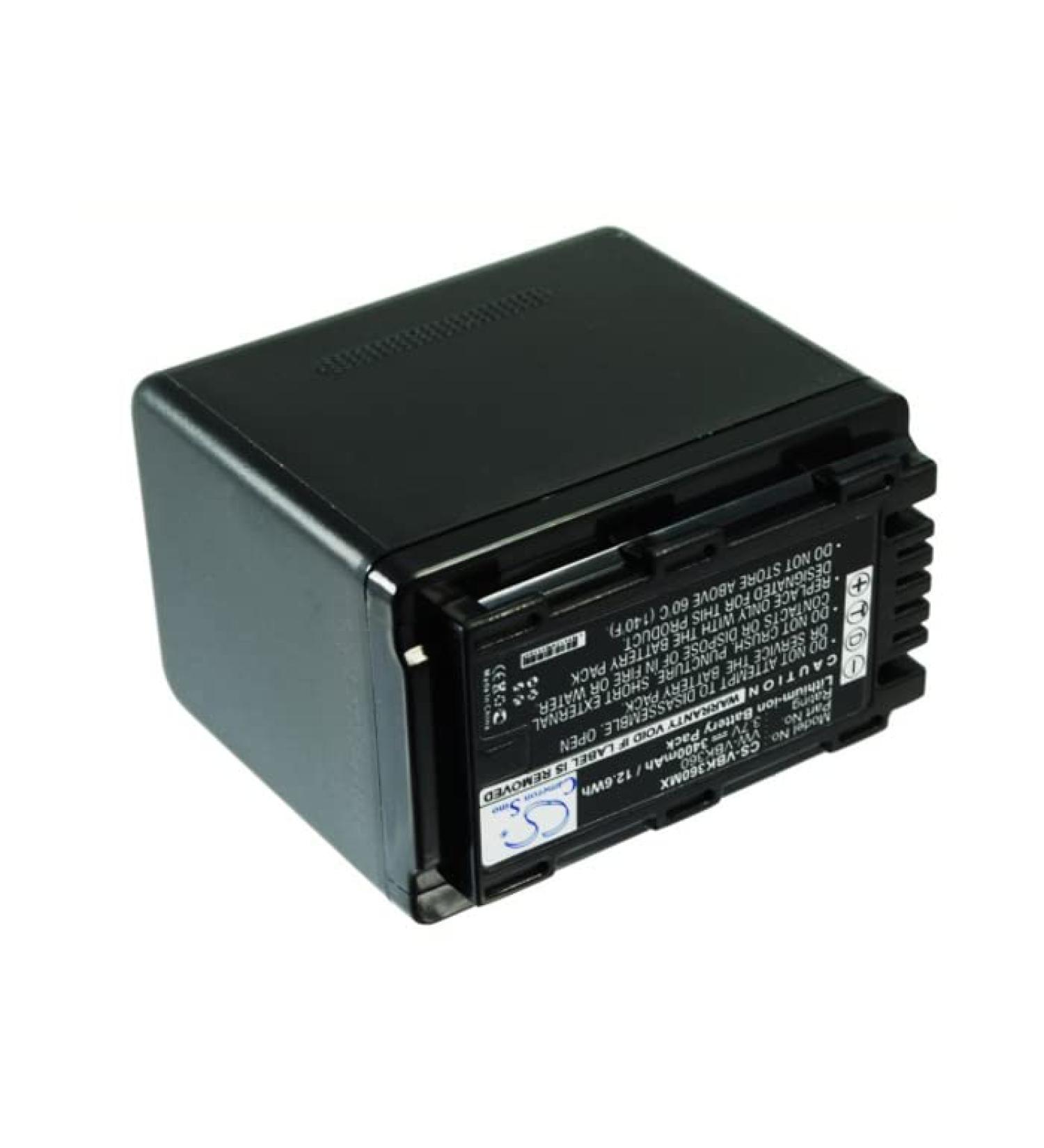 Buy SPANN Battery Replacement for Panasonic HC-V10 HC-V100 HC-V500 HDC-HS60K High Capacity VW-VBK360 3.7V | Fast International Shipping - Buy Online on GoSupps.com