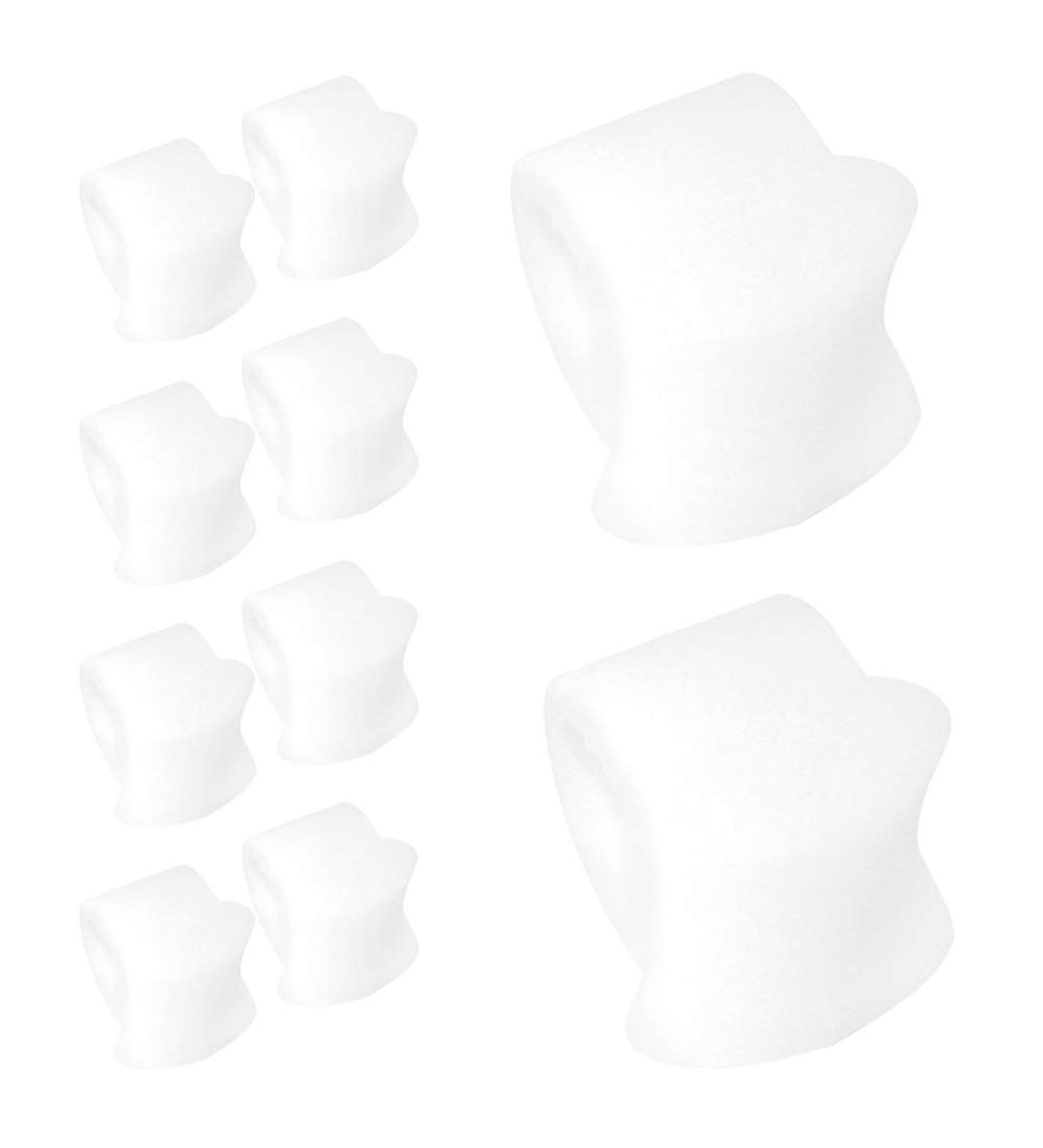 Curved Toe Separators Bunion Corrector - Pain Relief & Callus Reduction for Overlapping Toes - Washable - Buy Online on GoSupps.com