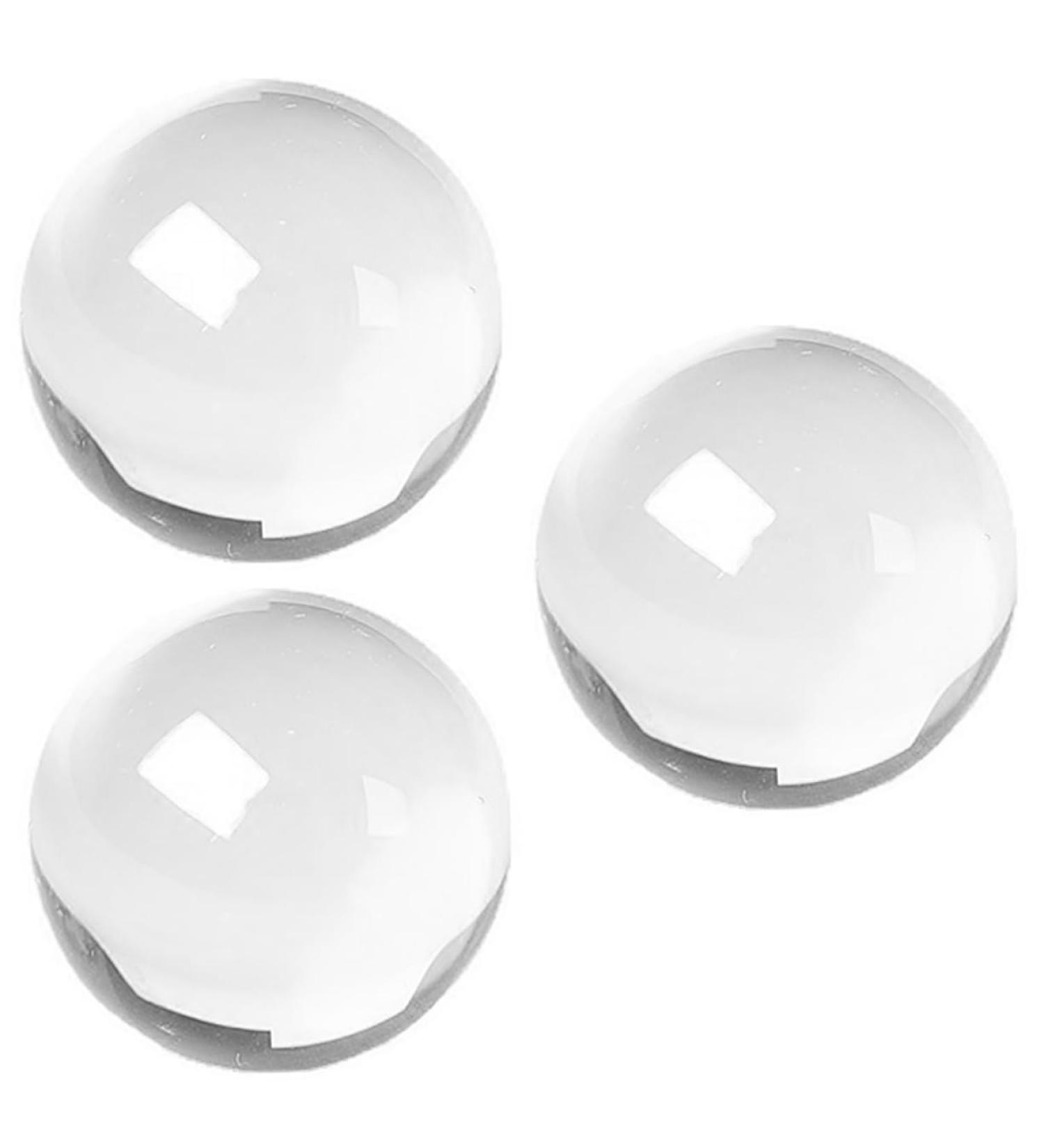 Beaupretty 3-Stone Crystal Fitness Balls - Hand-Rolling Health Balls for Exercise & Massage | White Round Sport Balls - Buy Online on GoSupps.com