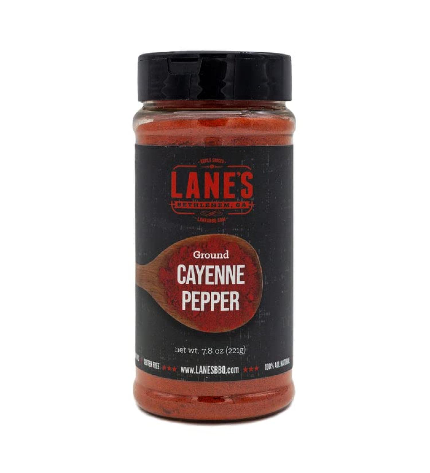 Lane's Cayenne Pepper Powder - Premium 100% Natural Seasoning | Gluten Free | Ideal for Sauces, Rubs, and Spicing up Dishes | 7.8oz - Buy Online on GoSupps.com