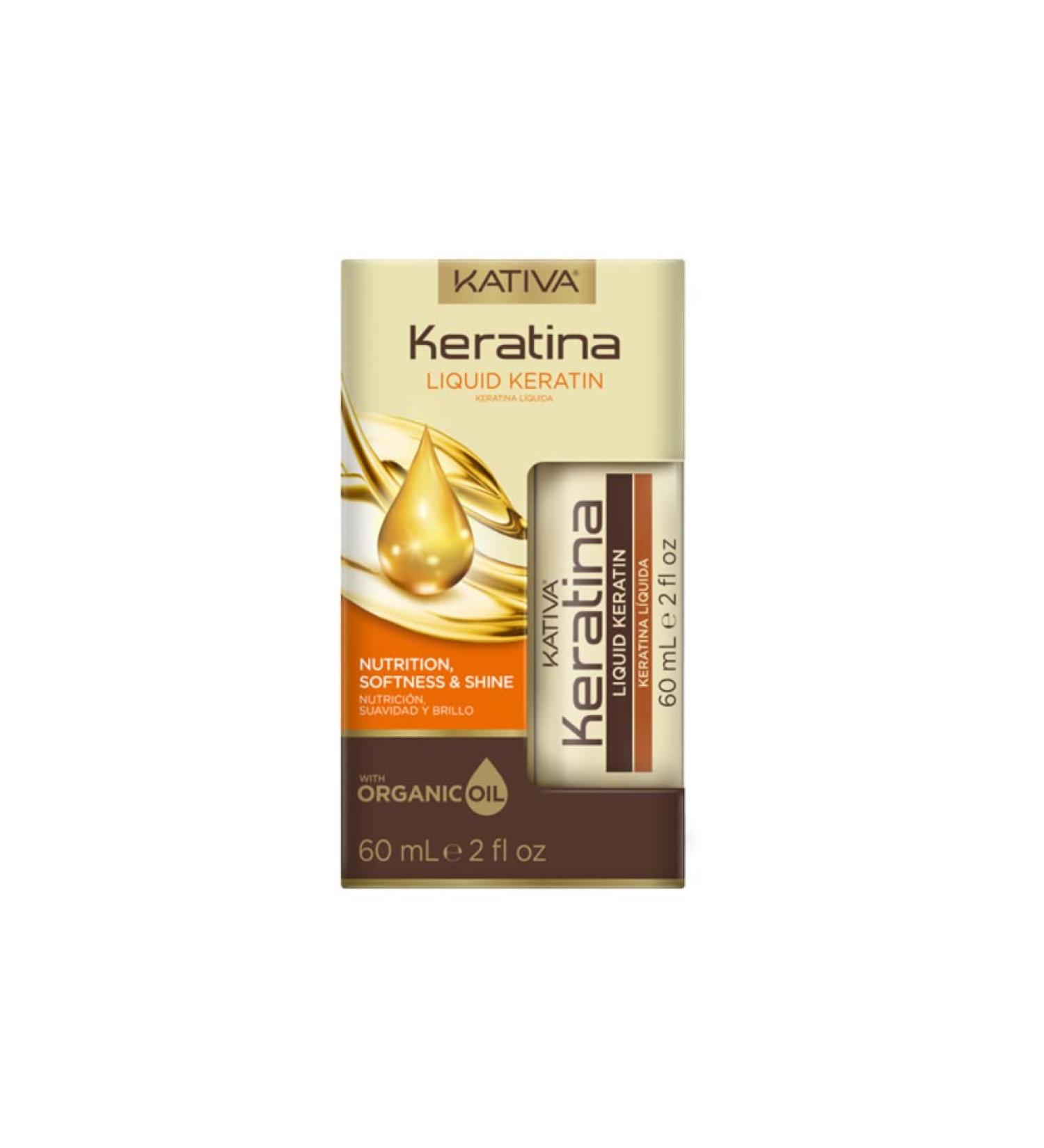 Kativa Keratina Liquid Keratin Hair Oil 60ml | Nourishing Keratin Treatment for Smooth Shiny Hair - Shop Internationally - Buy Online on GoSupps.com