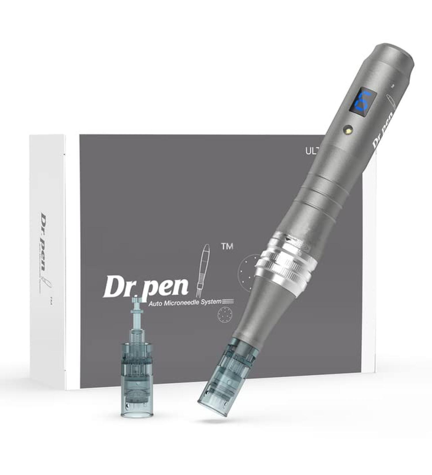 Dr Pen Ultima M8 - Professional Microneedling Derma Pen for Home Use | 2Pcs 16Pins Cartridge | Dermapen Micro Needling Kit - Buy Online on GoSupps.com