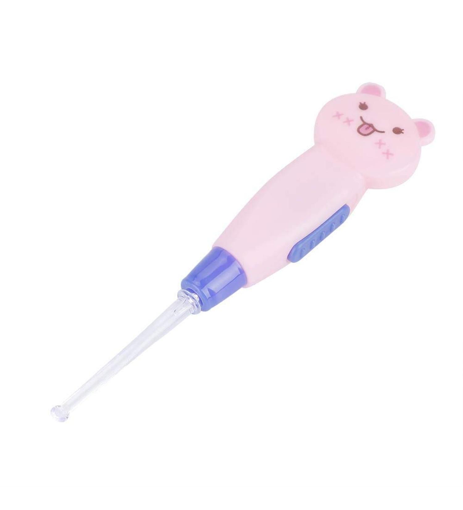 Fdit Cute Cartoon LED Flashlight Earpick - Pink Cat Earwax Remover & Cleaner Tool - Buy Online on GoSupps.com