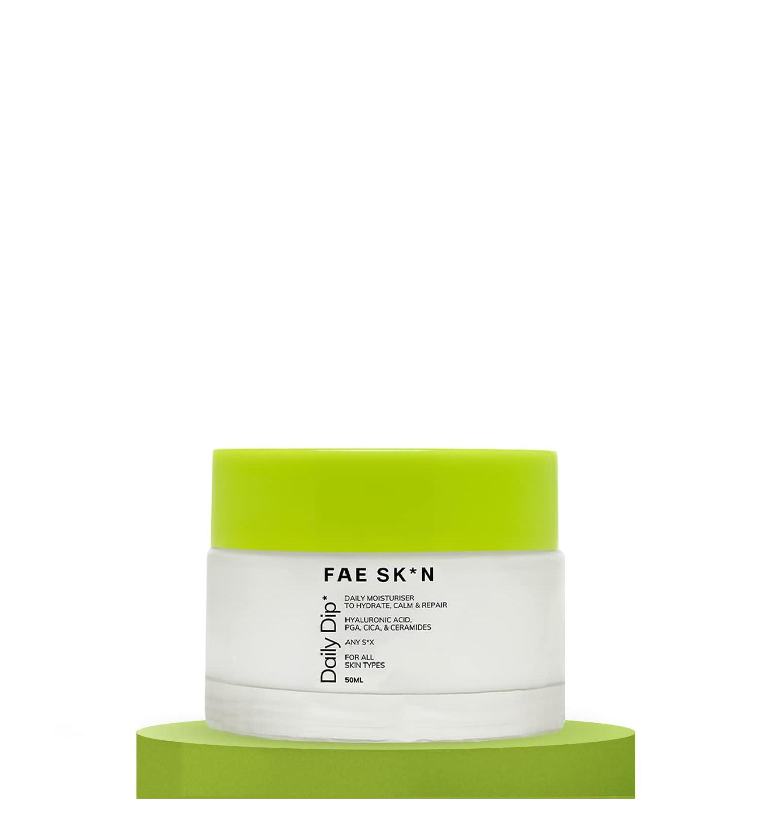 Daily Dip Ceramide Moisturiser with Hyaluronic Acid & Cica - Lightweight Vegan Hydrating Cream for All Skin Types | 50ml - Buy Online on GoSupps.com