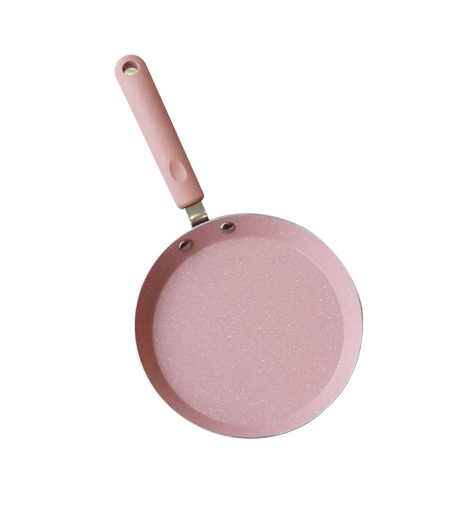 PRETYZOOM Frying Pan Utensil Fine China Crepe Pan Egg Omelet Fry Pan Egg Pan Kitchen Making Supplies Mini Nonstick Pan Round Frying Pan Pizza Pan Cooking Utensils Pink Non Stick 22X34X5 Pink - Buy Online on GoSupps.com