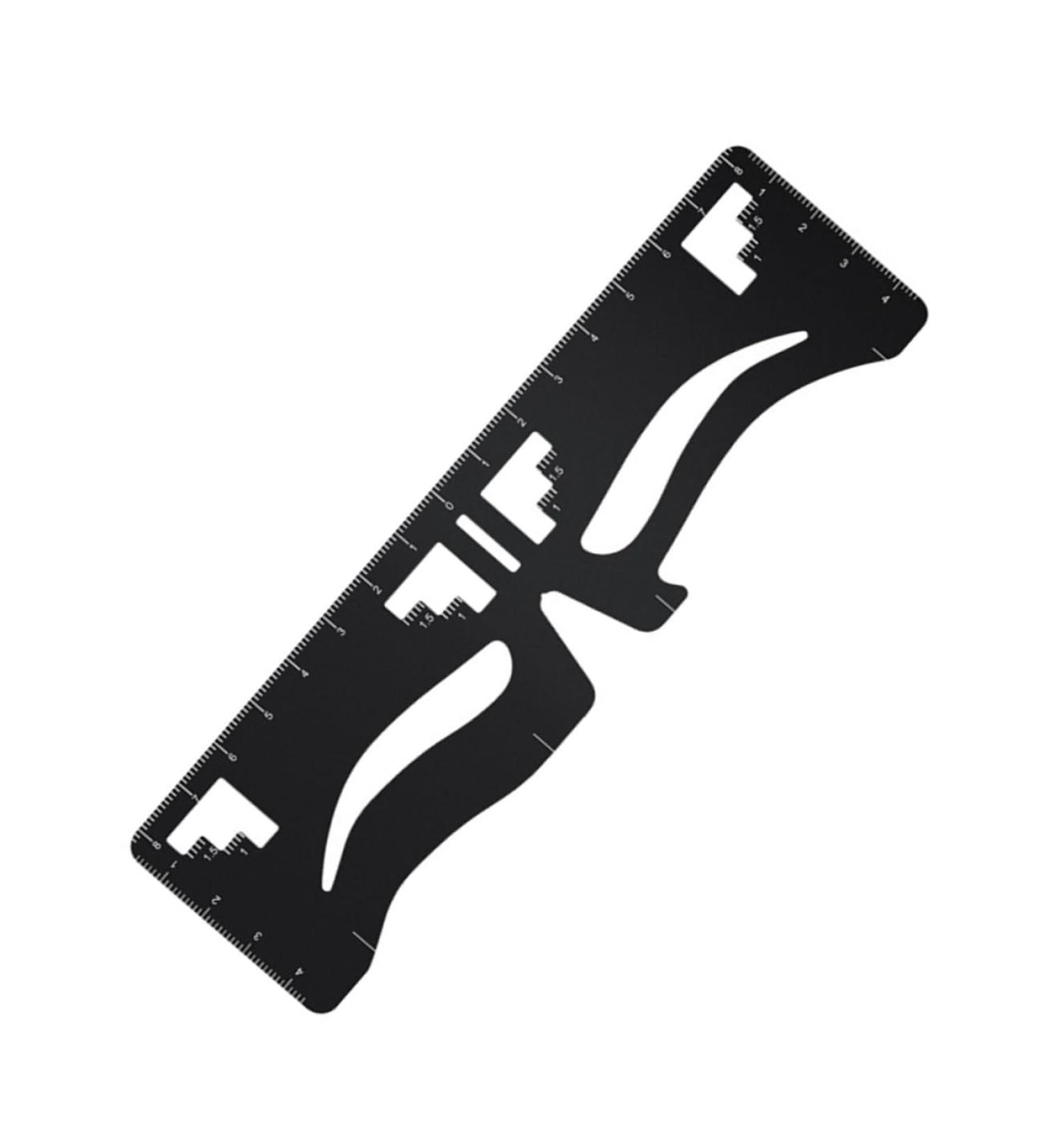 FOMIYES Eyebrow Marker Eyebrow Shaping Tool Convenient Multifunctional Eyebrow Shaper Female Eyebrow Template Eyebrow Drawing Ruler for Females Stainless Steel Eyebrow Ruler - Buy Online on GoSupps.com