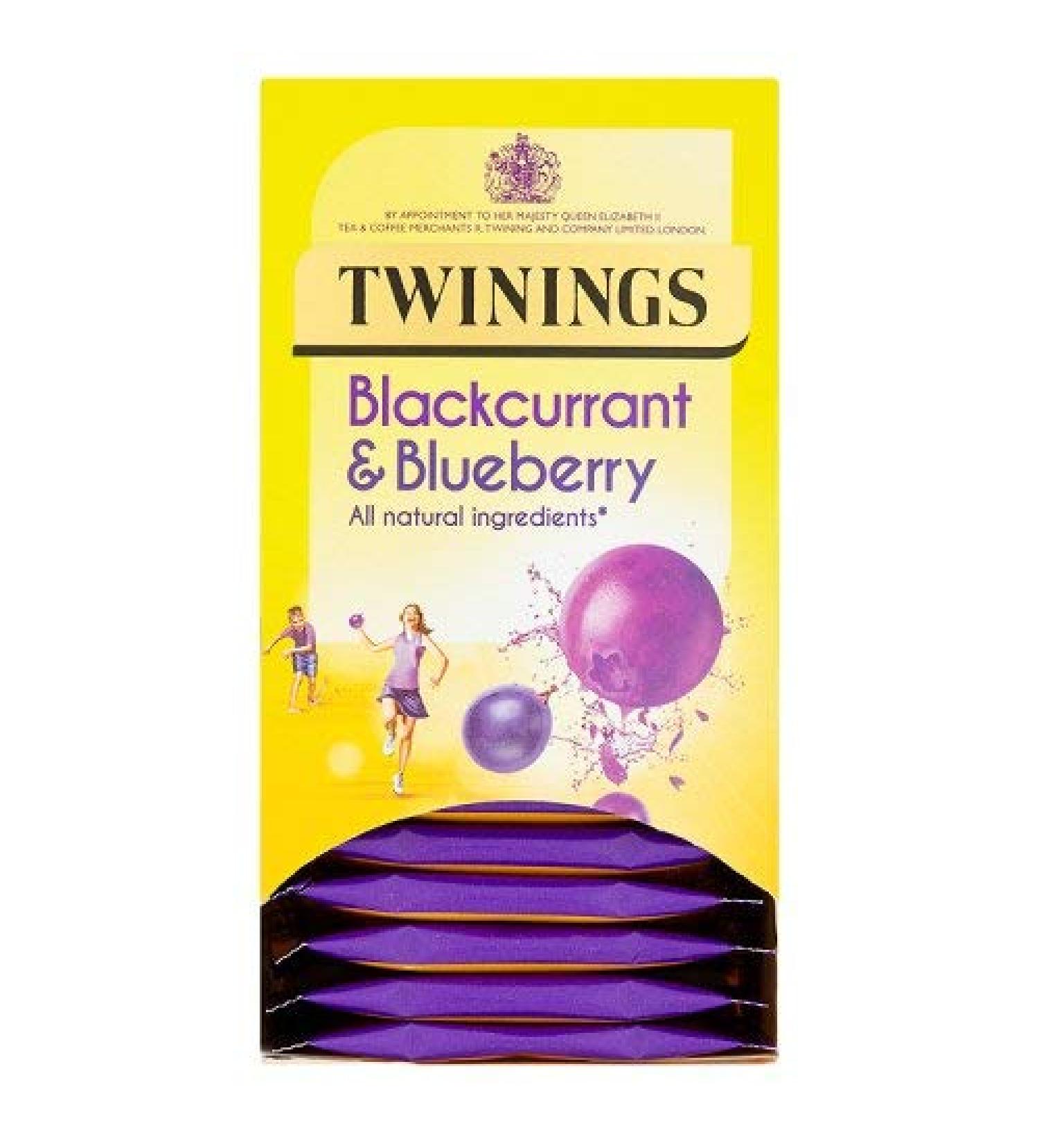 Twinings Blackcurrant & Blueberry Teabags 20s 40g Blueberry Blackcurrant 20 Count (Pack of 1)