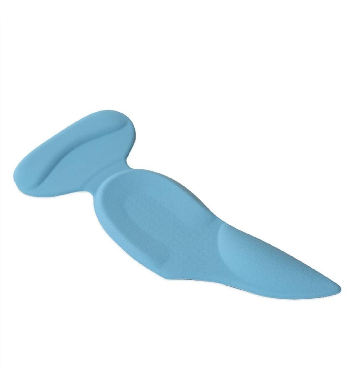 Heel Cushion Inserts PU Anti-wear Foot Thick High Heel Inserts Men Breathable Stand for Plantar Fasciitis and Pain Relief(Lycra Blue Large)