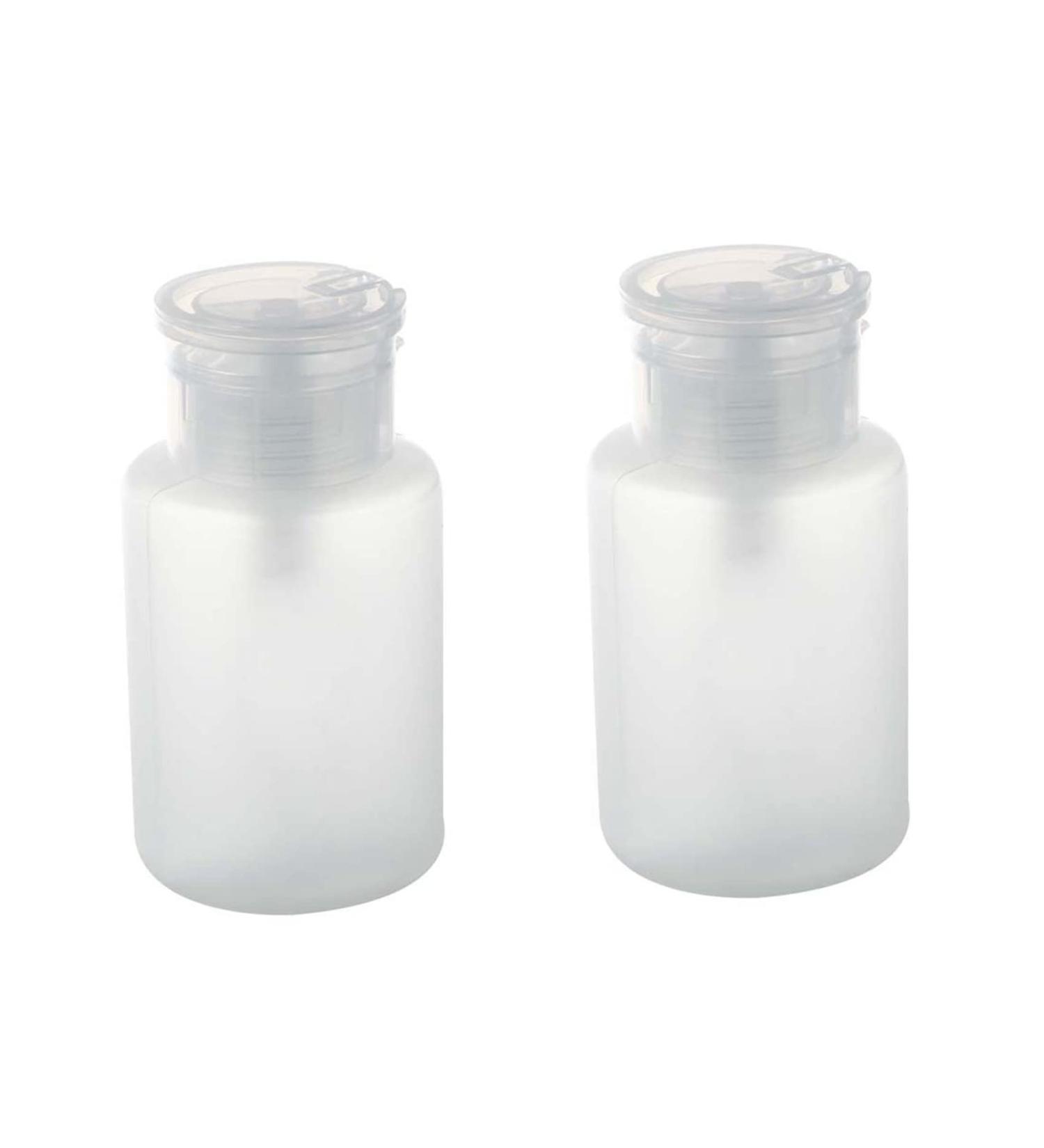 Bureau 2X 150Ml Nail Art Makeup Polish Plastic Pump Dispenser Bottle Remover White - Buy Online on GoSupps.com