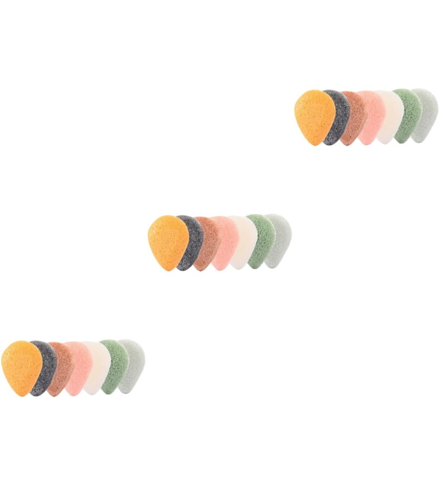 FRCOLOR 21 Pcs Facial Cleansing Pads - Exfoliating Loofah Scrubber & Make Up Tool for Deep Clean Skin - Buy Online on GoSupps.com