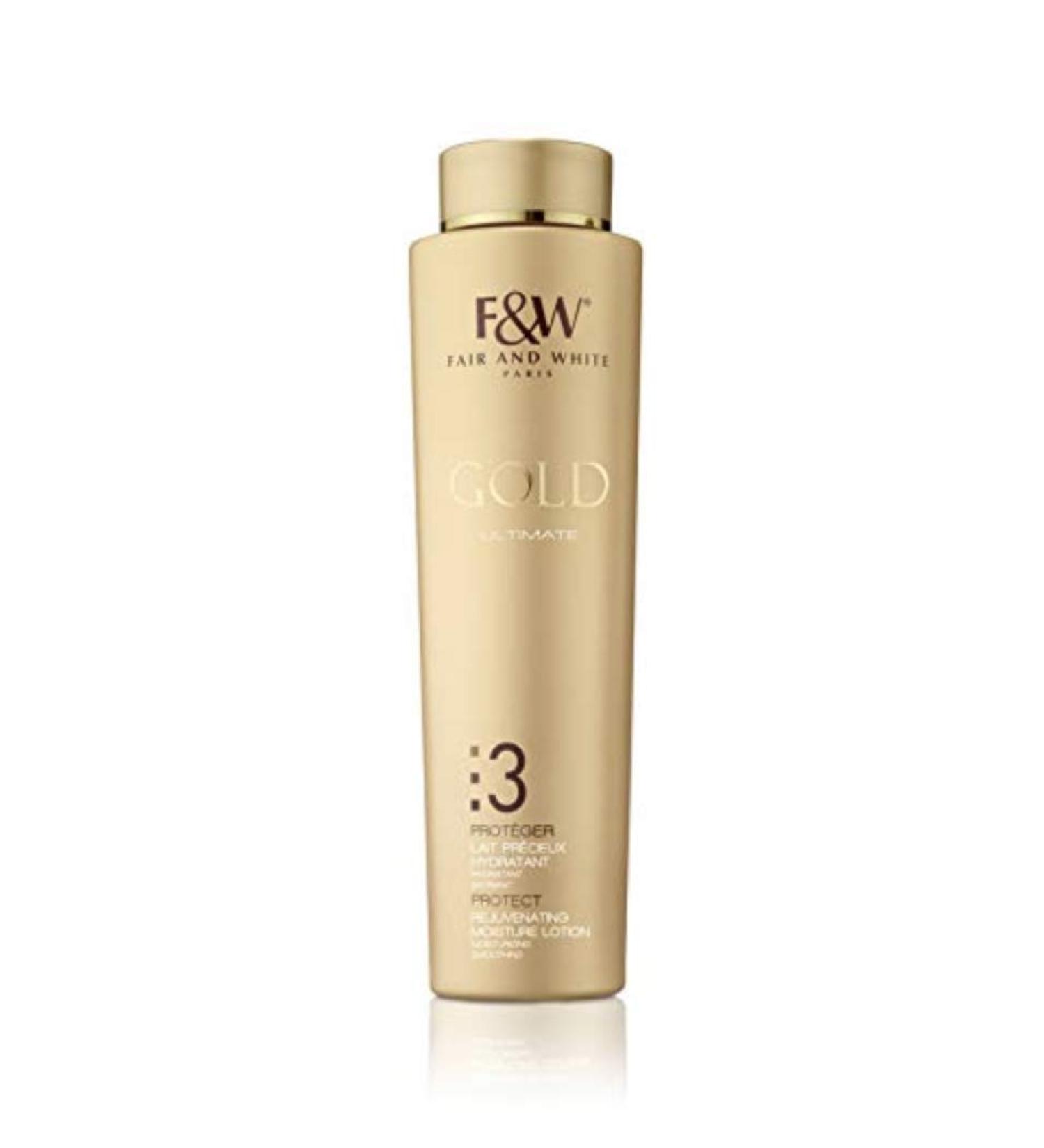 Fair & White 3 Gold Rejuvenating Moisture Lotion 500ml | International Shipping - Fair & White Paris - Buy Online on GoSupps.com