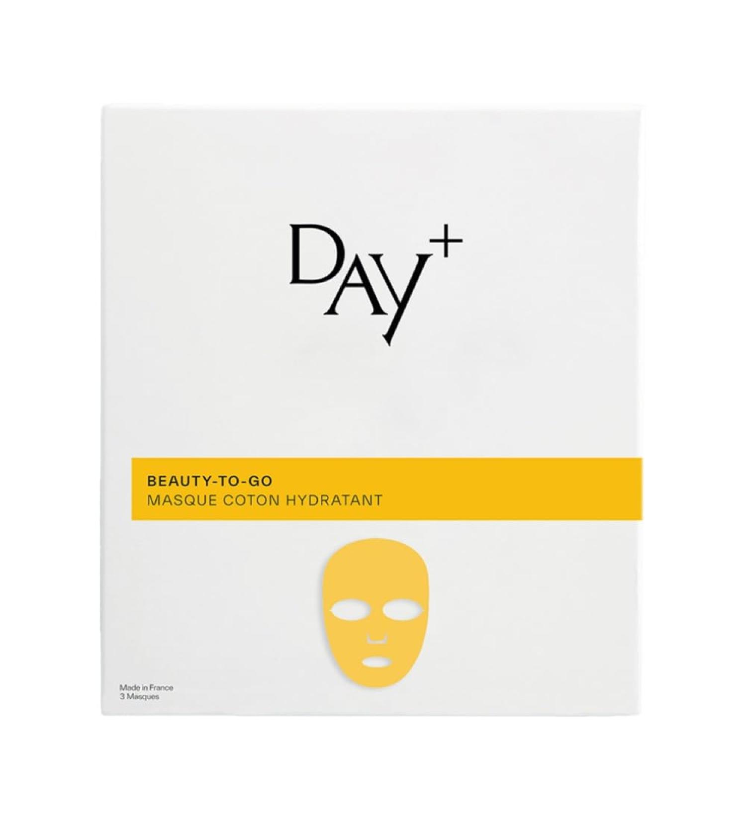 DAY+ | Moisturizing Cotton Mask | Quenches & Hydrates the skin deeply Instantly soothes Rebalances | White Tea Custard Apple Extracts | 98% natural ingredients | Pack of 3 masks - Buy Online on GoSupps.com