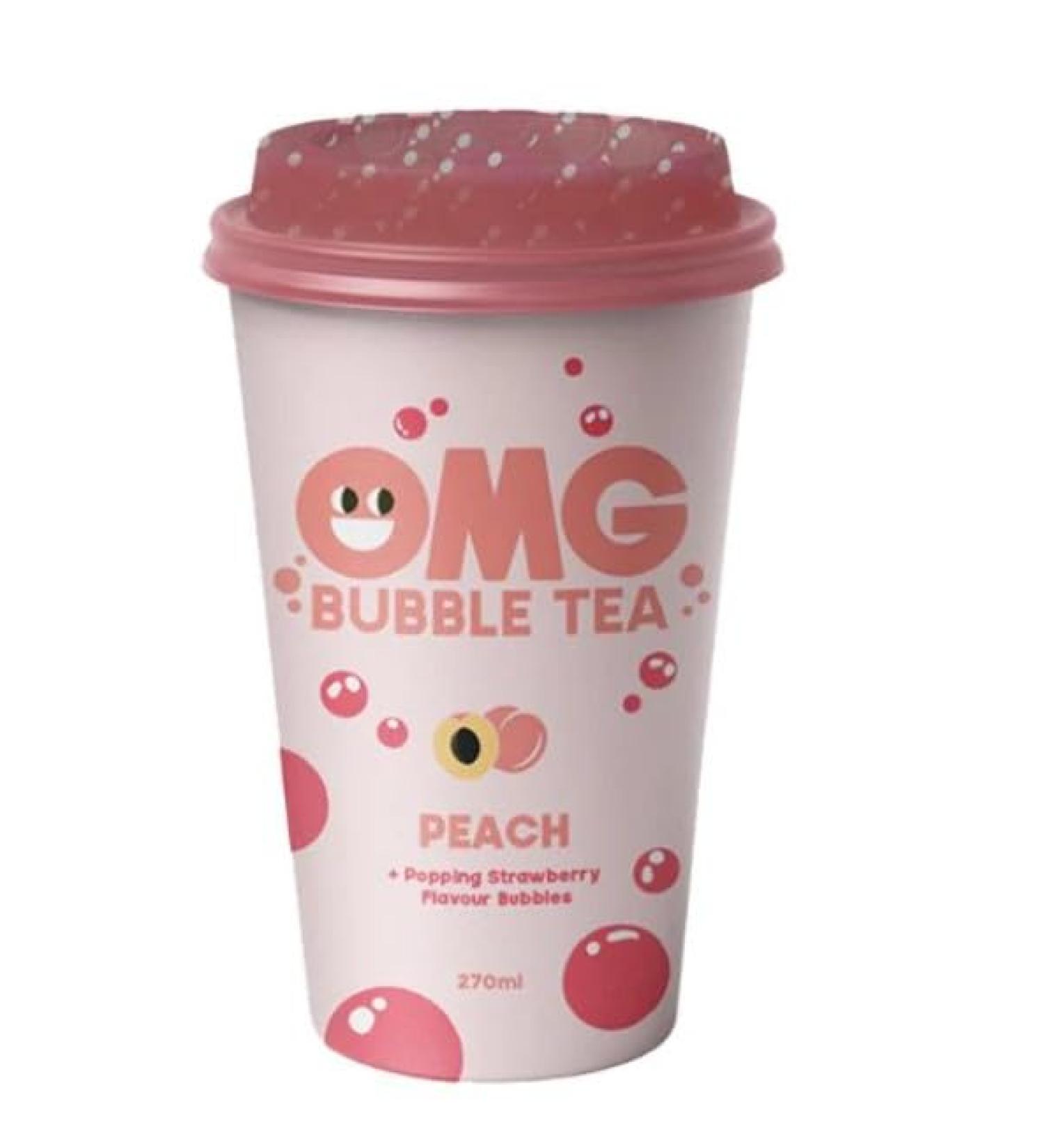 Bubble Tea Peach 270ml Delicious Tasty And Twisty Treat Share With Family And Friends (12)