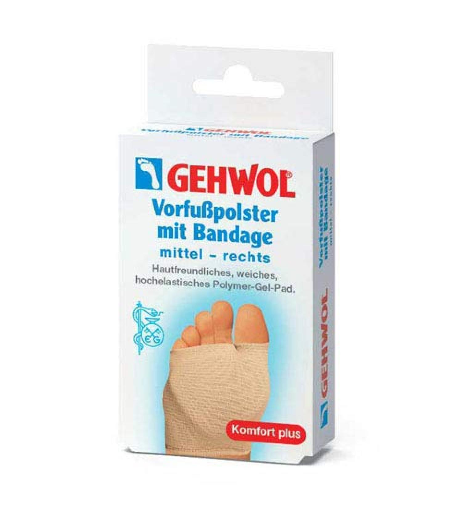 GEHWOL forefoot pad with bandage right medium 1 pc