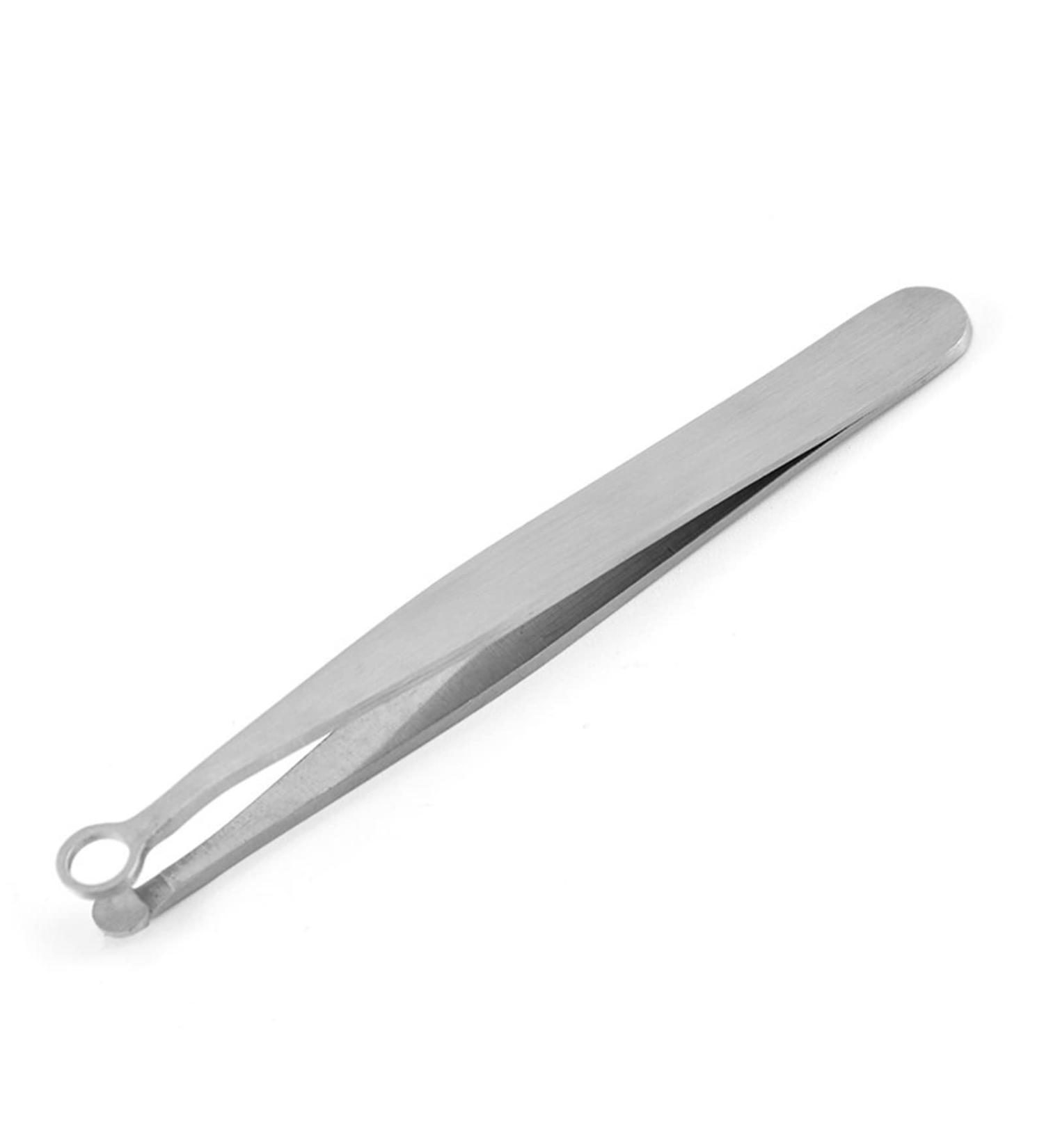 Buy Steel Round Head Nose Hair Trimming & Eyebrow Tweezers - Precision Beauty Tool for Easy Hair Removal | International Shipping Available - Buy Online on GoSupps.com