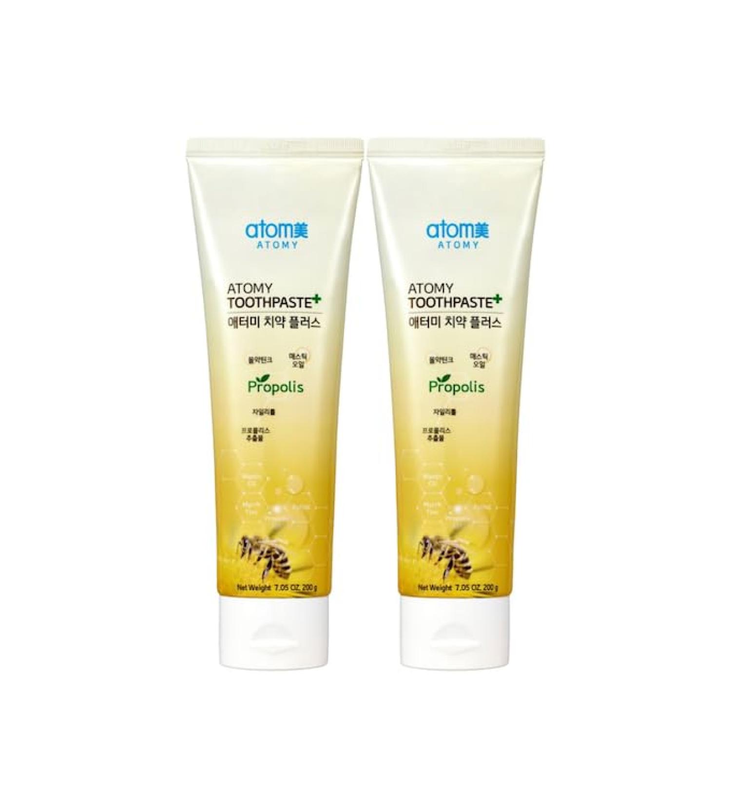 Low Fluoride Toothpaste with Propolis Extract 200g (7.05oz) 2 Pack