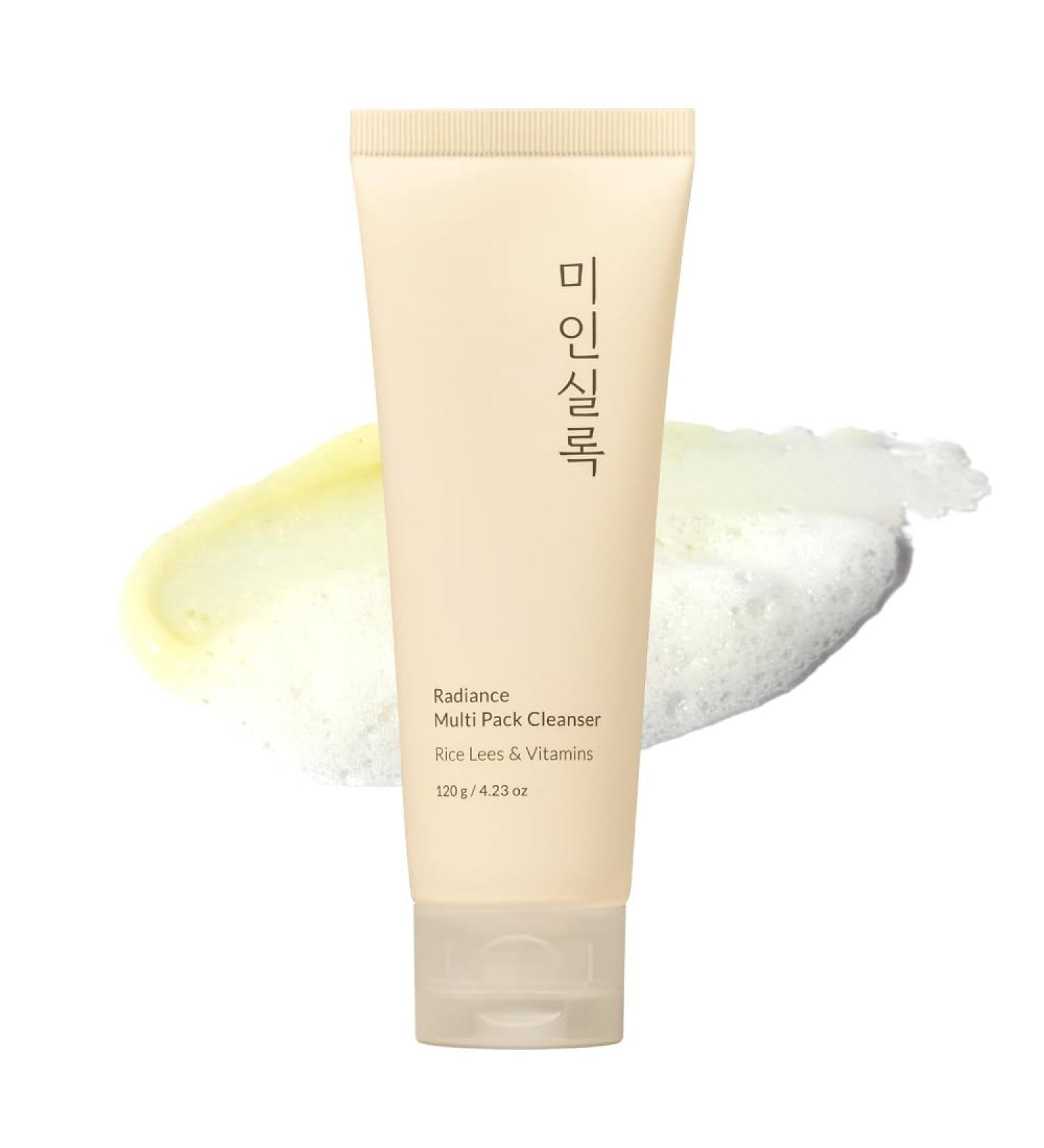 Elishacoy | MIIN SILOK Radiance Multi Pack Cleanser 2-in-1 Cleanser & Wash-Off Mask Gentle Exfoliating Facial Cleanser with Rice Lees & Vitamins Brightening & Hydrating 120g (4.23 oz) - Buy Online on GoSupps.com