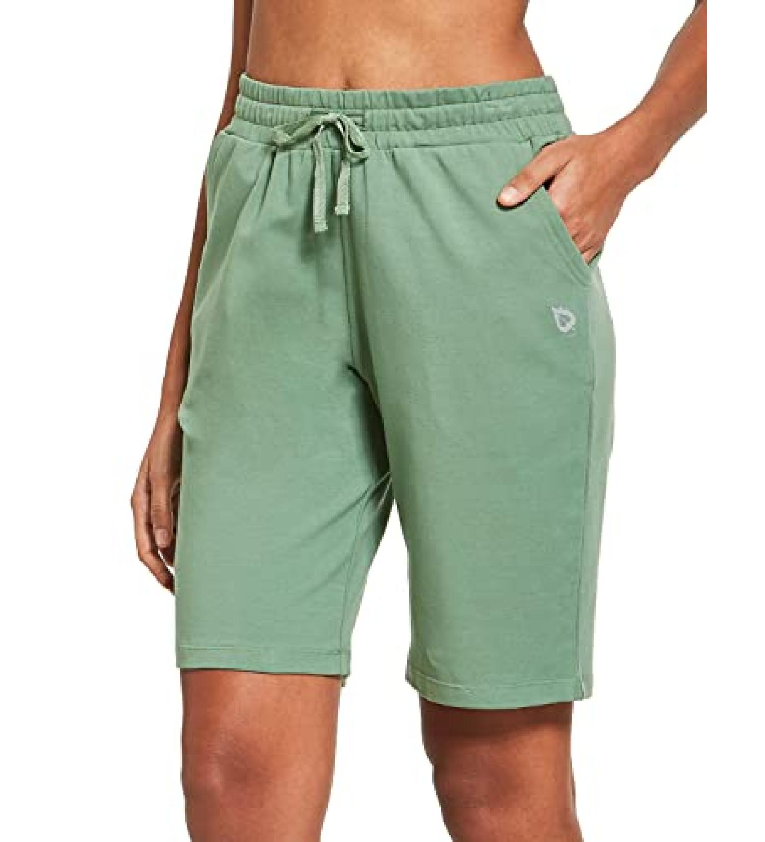 Womens knee length walking shorts 2025
