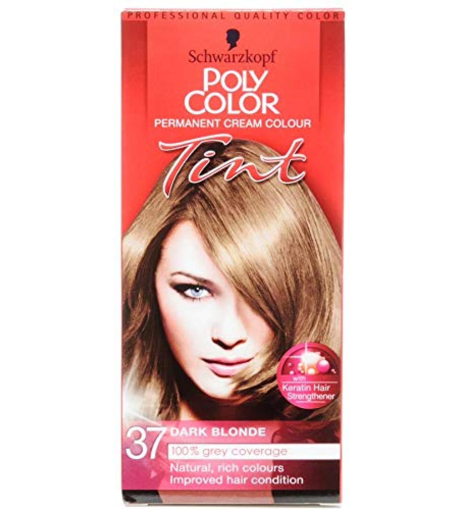 Schwarzkopf Poly Color Tint (37 Dark Blonde 2 x 1pk) Dark Blonde 37 2 x 1pk 2 Count (Pack of 1)