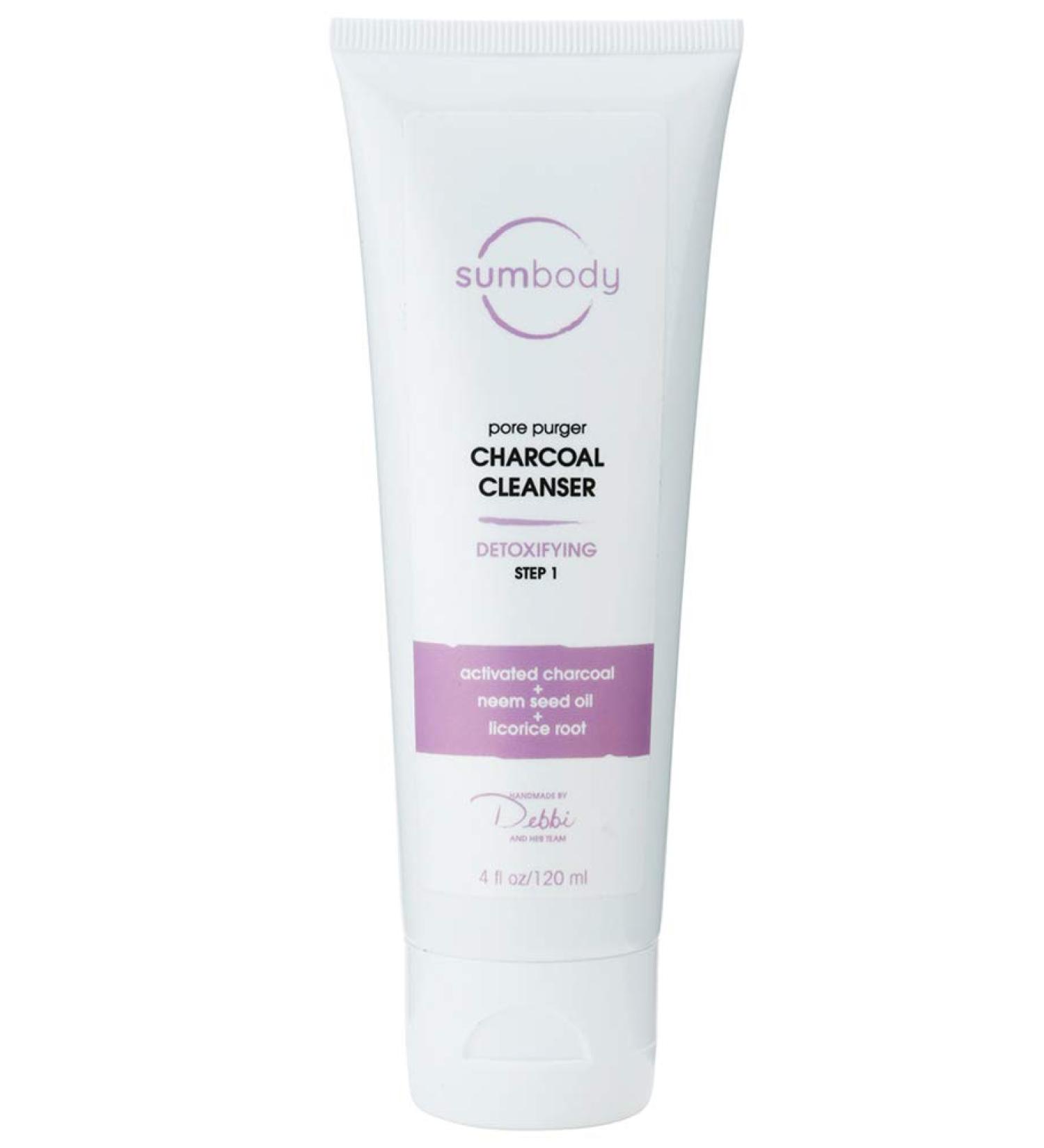 Deep Pore Detoxifying Charcoal Cleanser - Vegan Blackhead Remover & Daily Face Wash for All - Hydrates & Purifies with Bamboo Coconut Charcoal Tea Tree & Rosemary - Buy Online on GoSupps.com