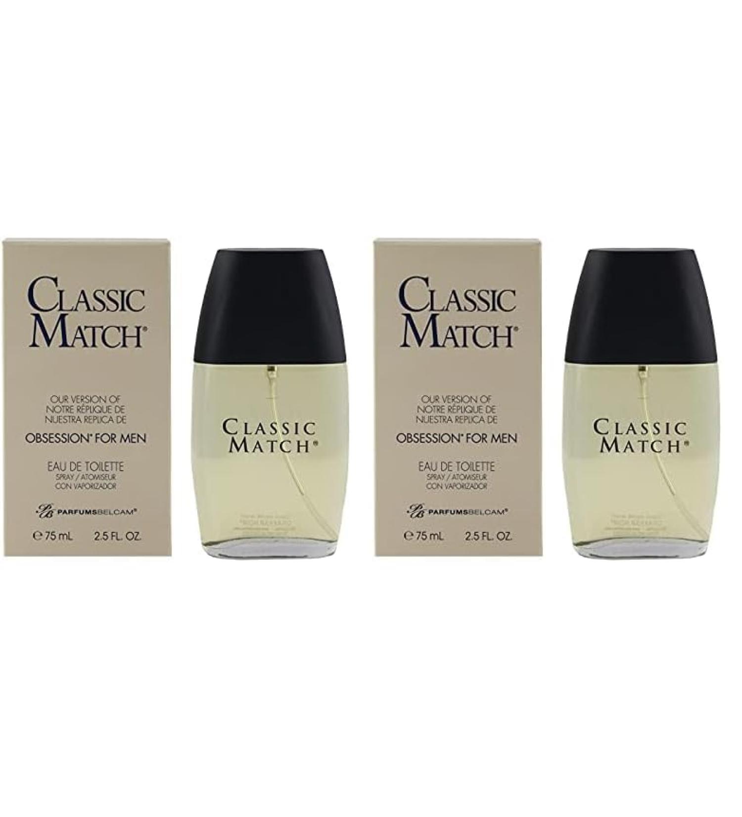 PB ParfumsBelcam Classic Match CM Eau De Toilette Spray Our Version of Obsession 2.5 Fl Oz (Pack of 2) - Buy Online on GoSupps.com