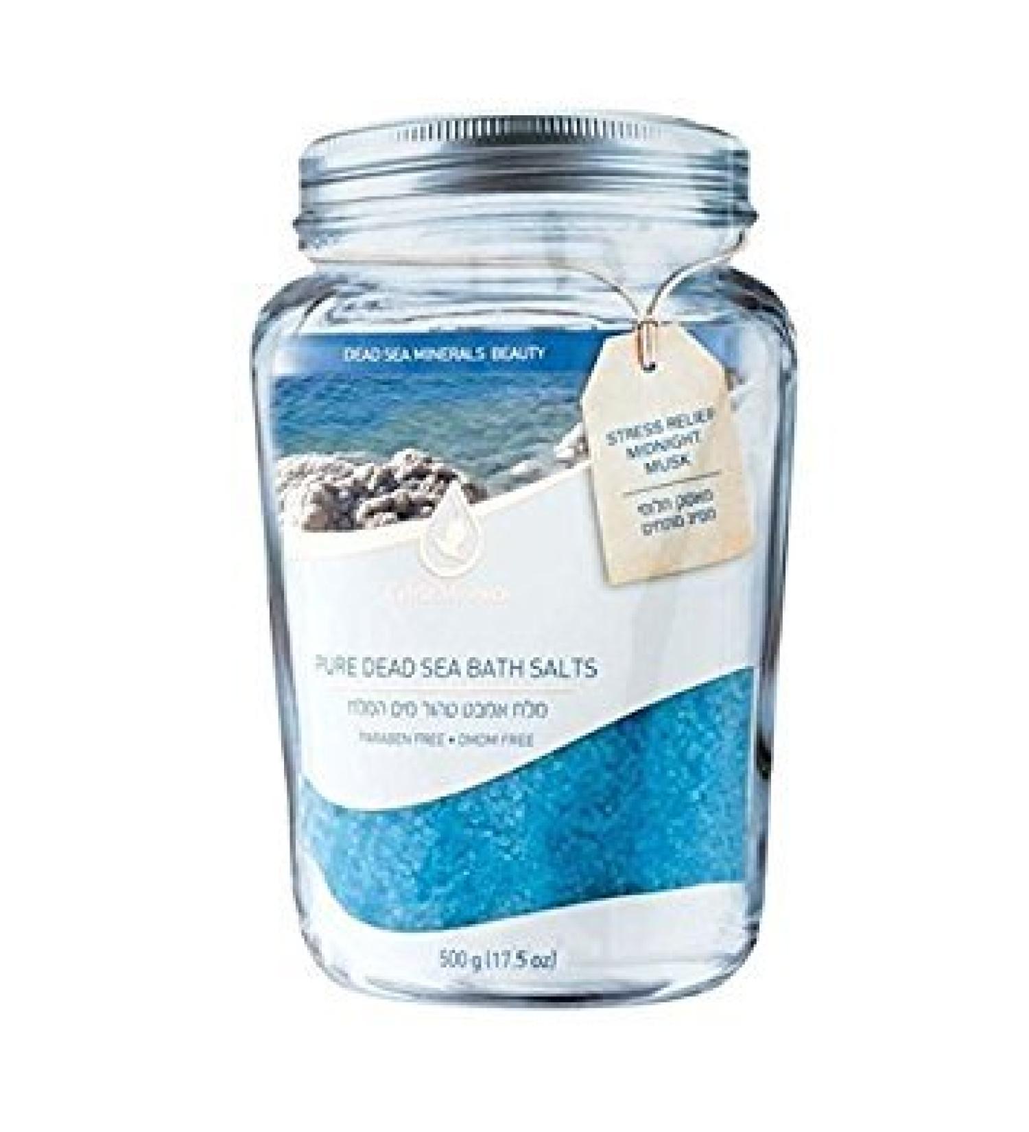 Dead Sea Bath Salts - Stress Relief Midnight Musk Extra Mineral 500 gm