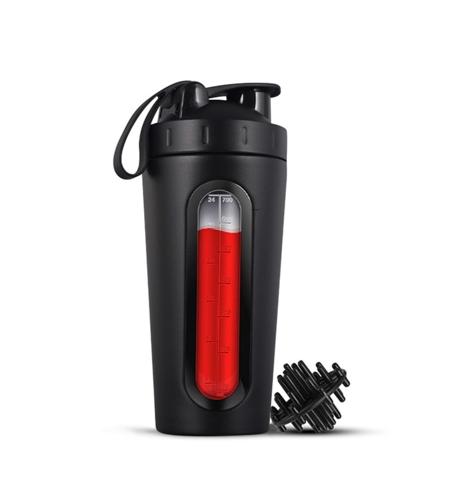 Bouteilles Shaker pour M langes de Prot ines Le Shaker Prot ines en Acier Inoxydable Ne Reste Pas Froid/Chaud Fen tre Visible Tasses Shaker en M tal-B Installation Facile - Buy Online on GoSupps.com