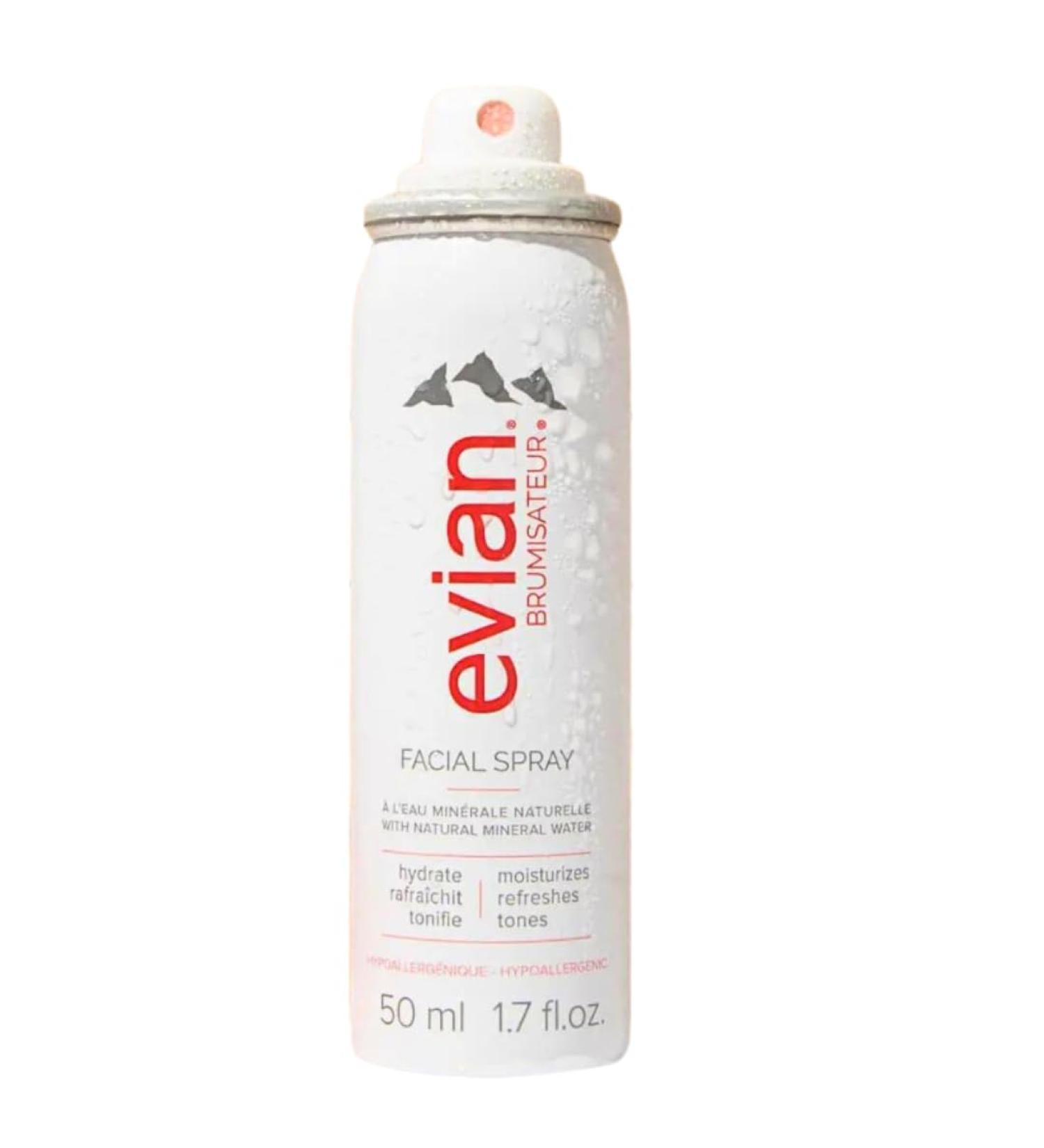 Evian Natural Mineral Water Facial Spray Travel Trio
