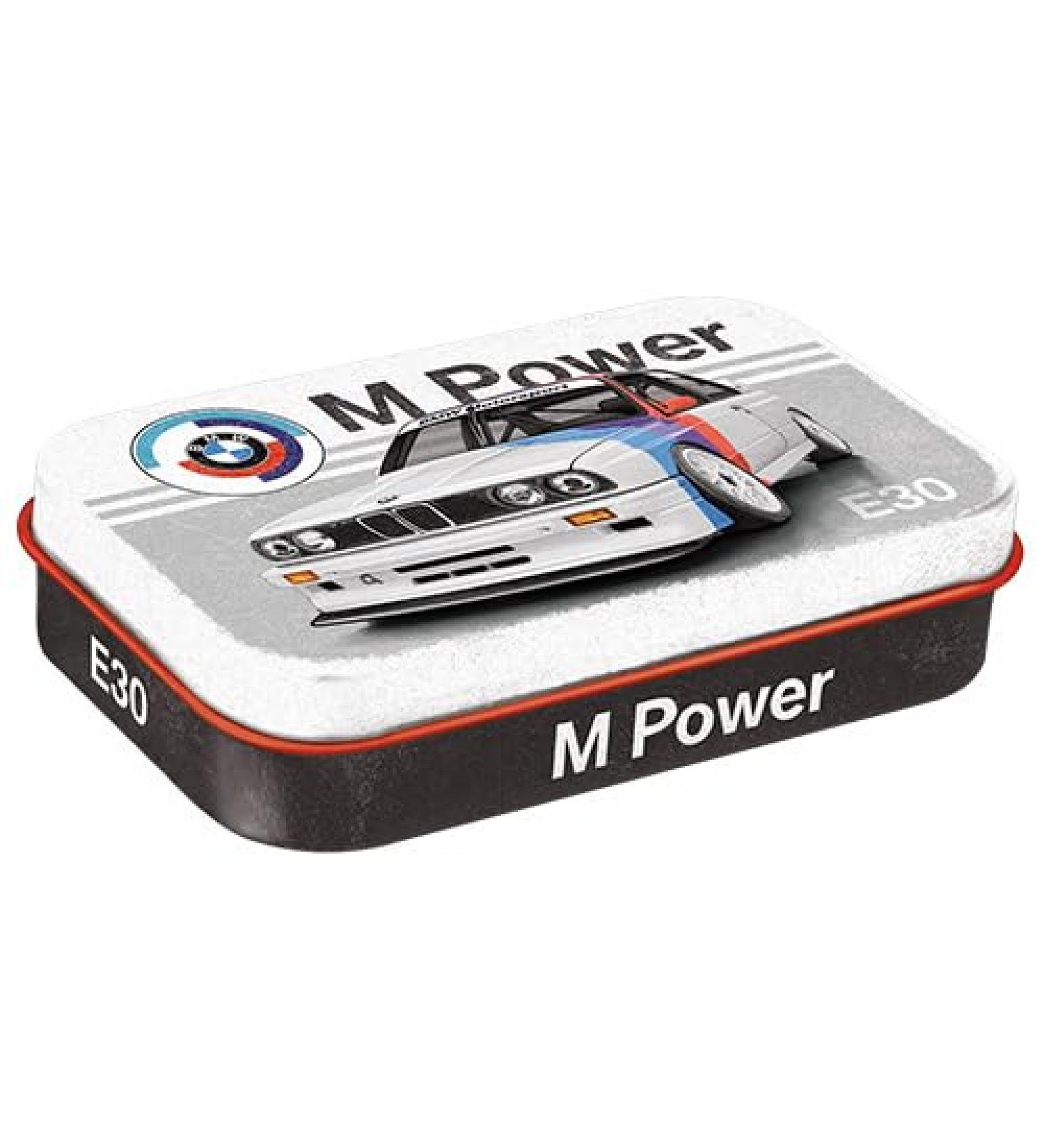 Nostalgic-Art Bo te pilules r tro XL 6 x 9 5 x 2 cm BMW Motorsport M Power E30 Id e cadeau pour fans de BMW Official License Product (OLP) avec drag es la menthe design vintage - Buy Online on GoSupps.com